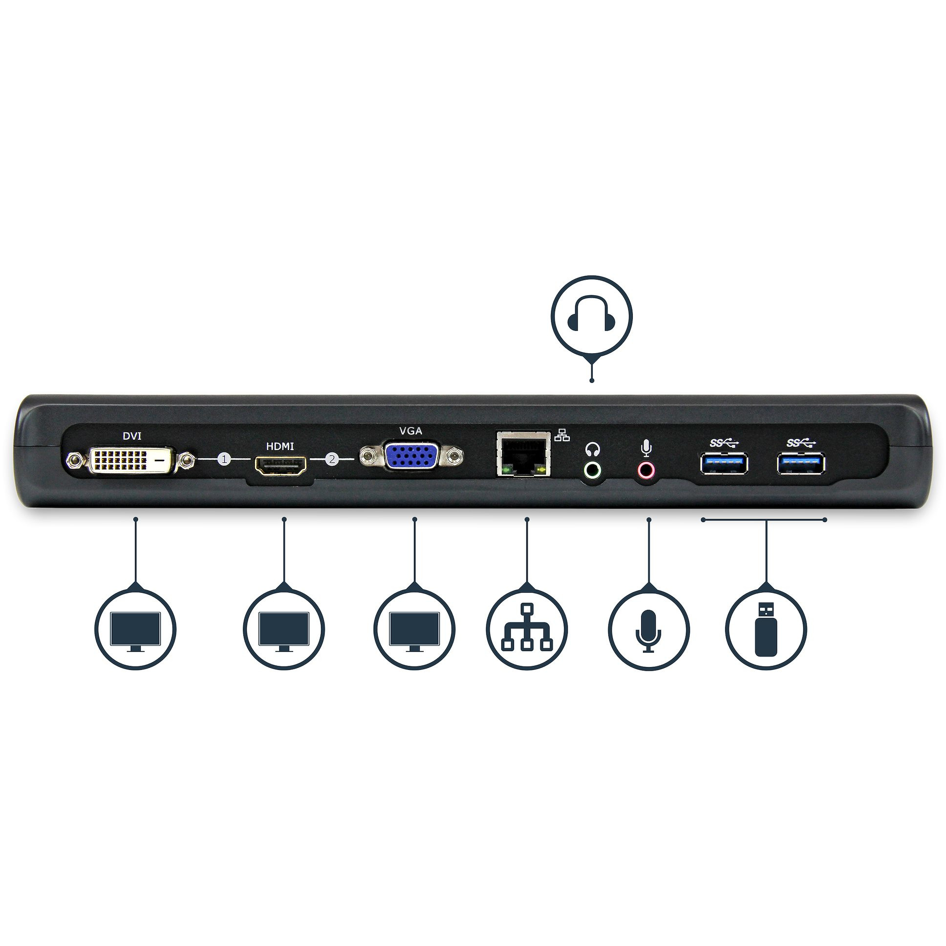Priključna stanica za prijenosno računalo USB-C STARTECH.COM USB3SDOCKHDV-10