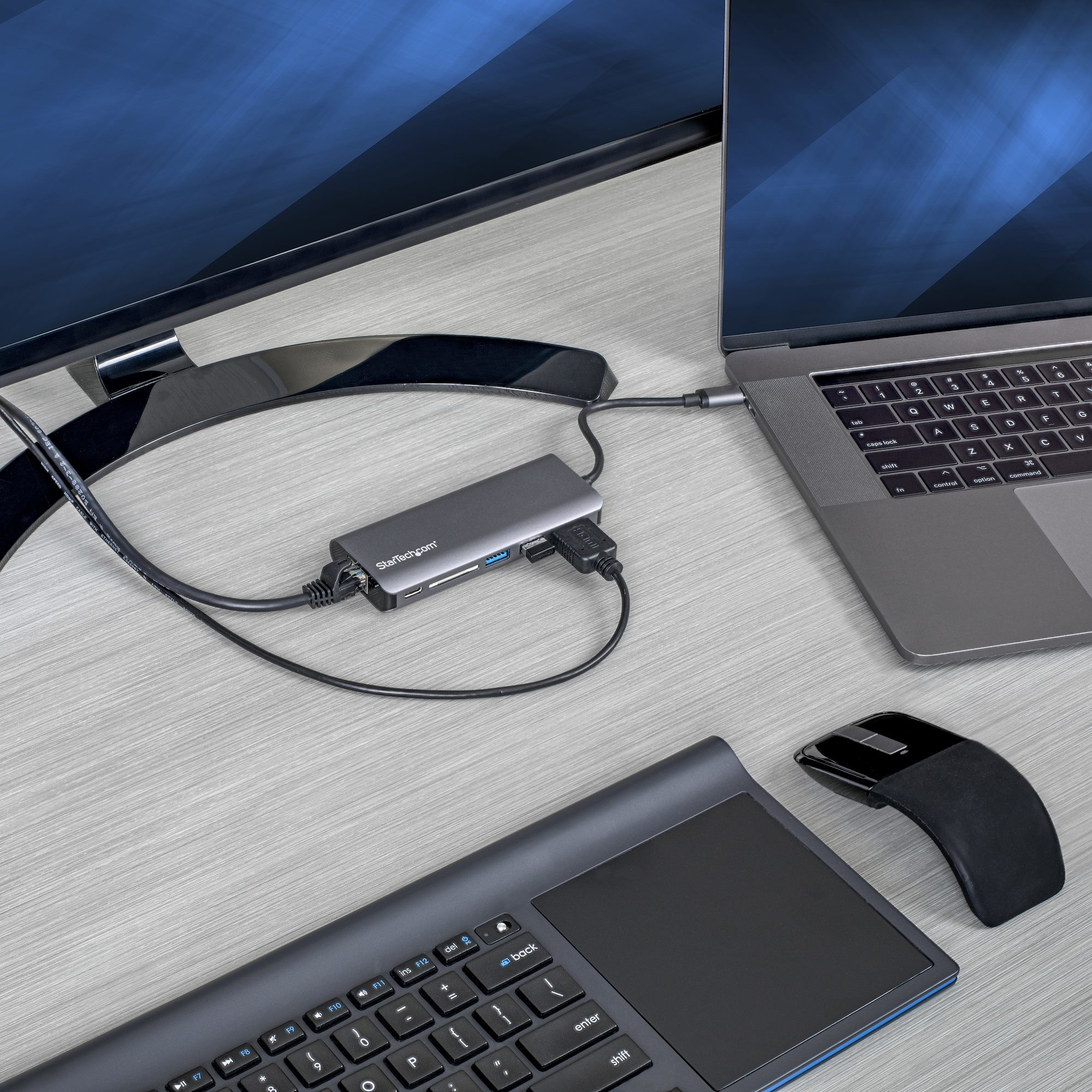 Adapter STARTECH.COM Višenamjenski (USB-C, HDMI, USB 3.0, Gigabit Ethernet, SD čitač, USB Power Delivery 3.0)-6