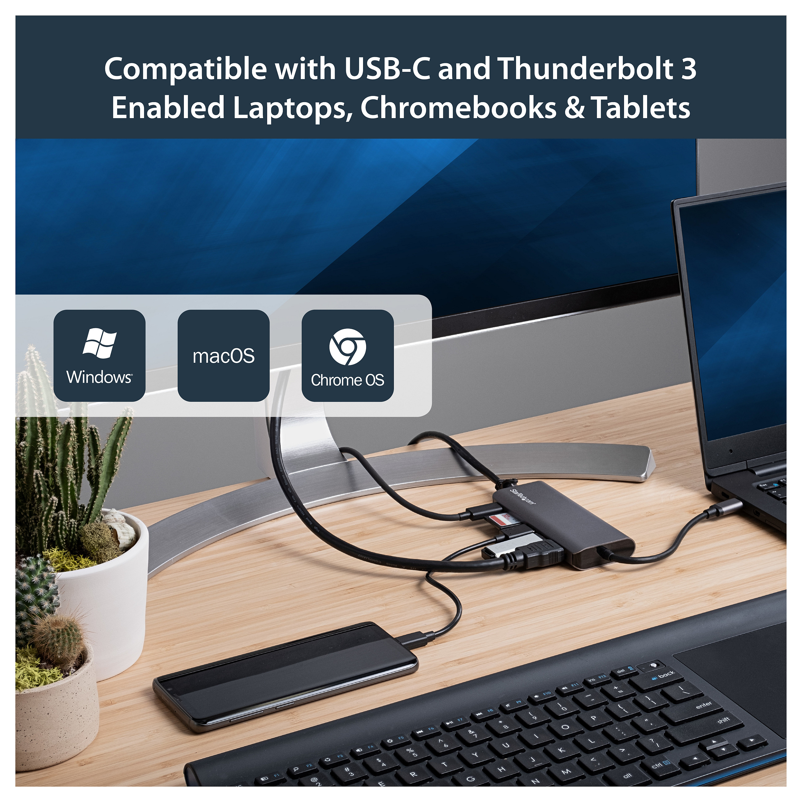 Adapter STARTECH.COM Višenamjenski (USB-C, HDMI, USB 3.0, Gigabit Ethernet, SD čitač, USB Power Delivery 3.0)-10