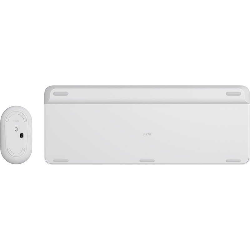 Bežični set tipkovnice i miša LOGITECH Slim Wireless Combo MK470 (QWERTZ, njemački) Off-White bijela – internacionalna non HR tipkovnica-8