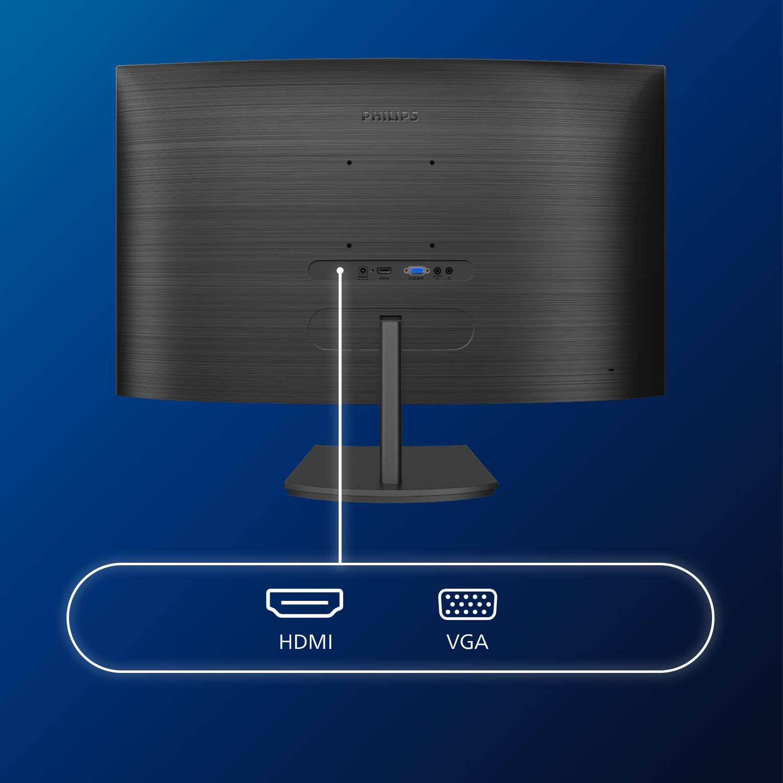 Monitor PHILIPS E-line 241E1SC 24" curved Full HD-6
