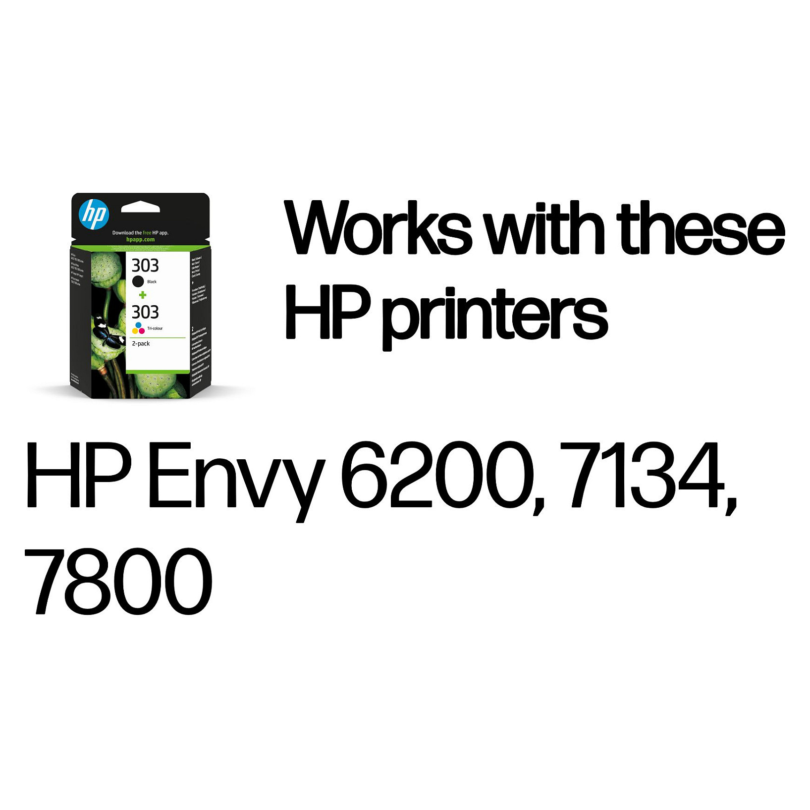 Spremnik s tintom HP 303 tinta (paket od 2 komada, 1x crna, 1x boja) crna, cijan, magenta, žuta-4