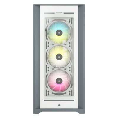 Kućište za računalo CORSAIR iCUE 5000X RGB Midi Tower (Bijelo, ATX, EATX, micro ATX, Mini-ITX, ITX, 2x 3.5" HDD, 4x 2.5" SSD, 3x USB, 2 godine jamstva)