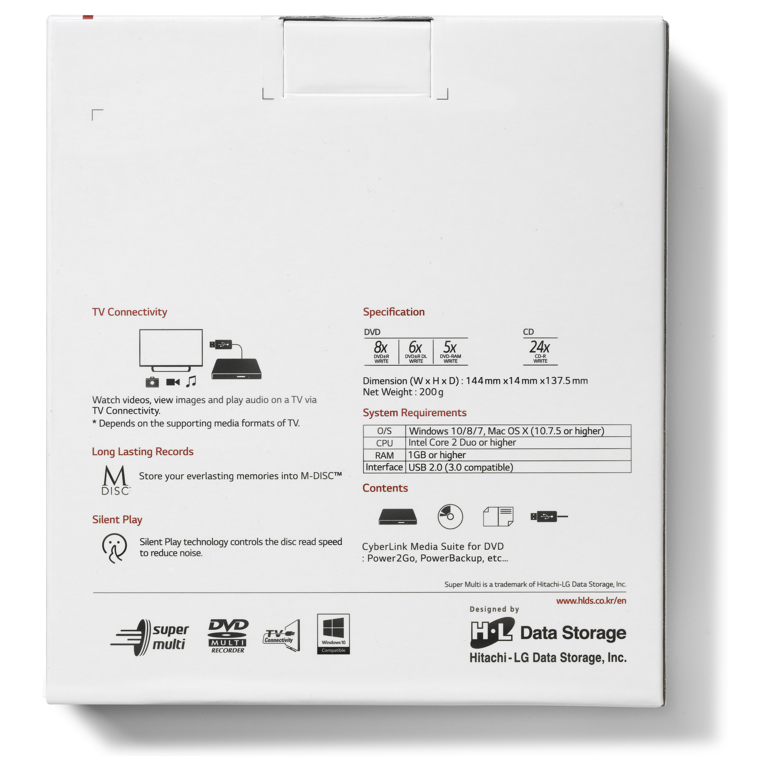 DVD pisac HLDS GP60NW60.AUAE12W USB (vanjski) bijela-10