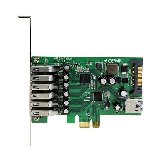 PCI Express USB kartica STARTECH.COM PEXUSB3S7 (7x USB 3.2 Gen 1, SATA napajanje, UASP)-7