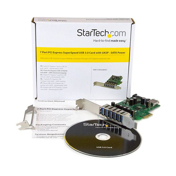 PCI Express USB kartica STARTECH.COM PEXUSB3S7 (7x USB 3.2 Gen 1, SATA napajanje, UASP)-8