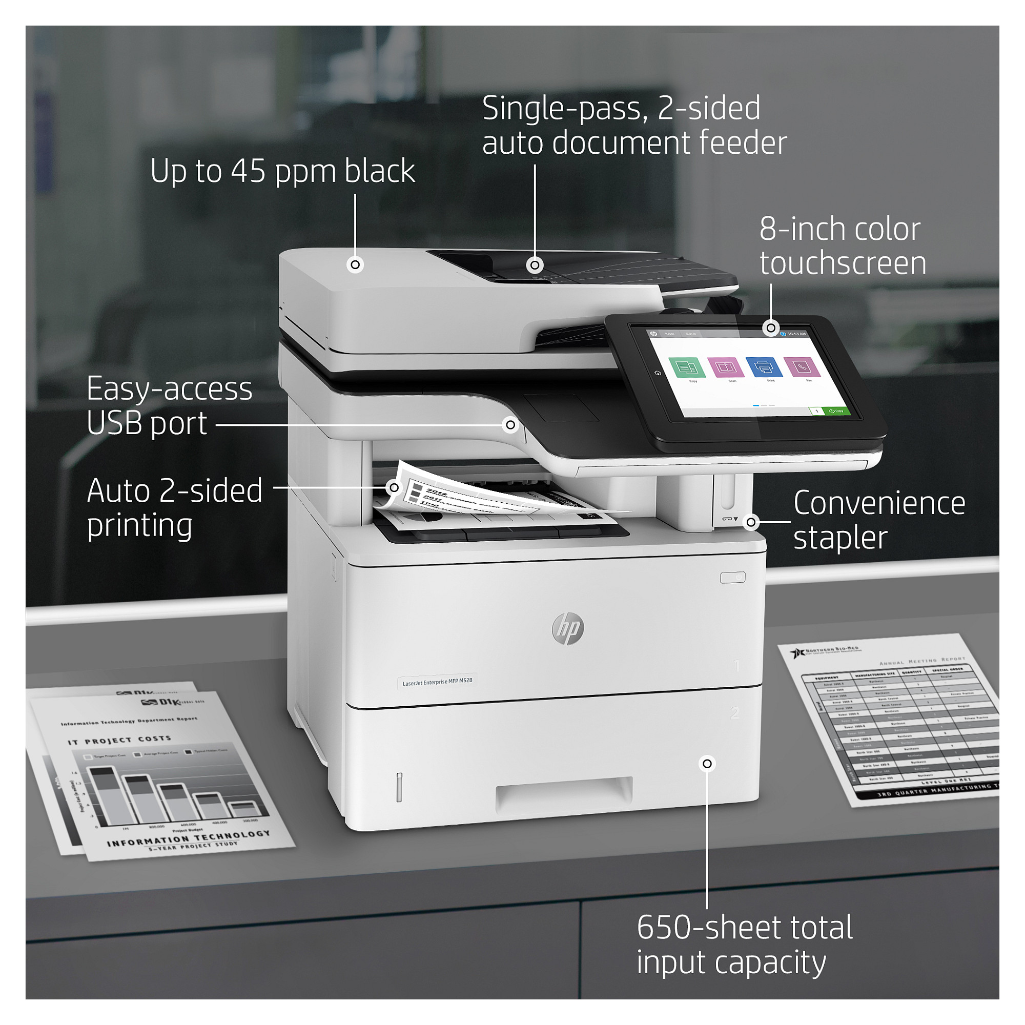 Printer HP LASERJET ENTERPRISE M528f-19