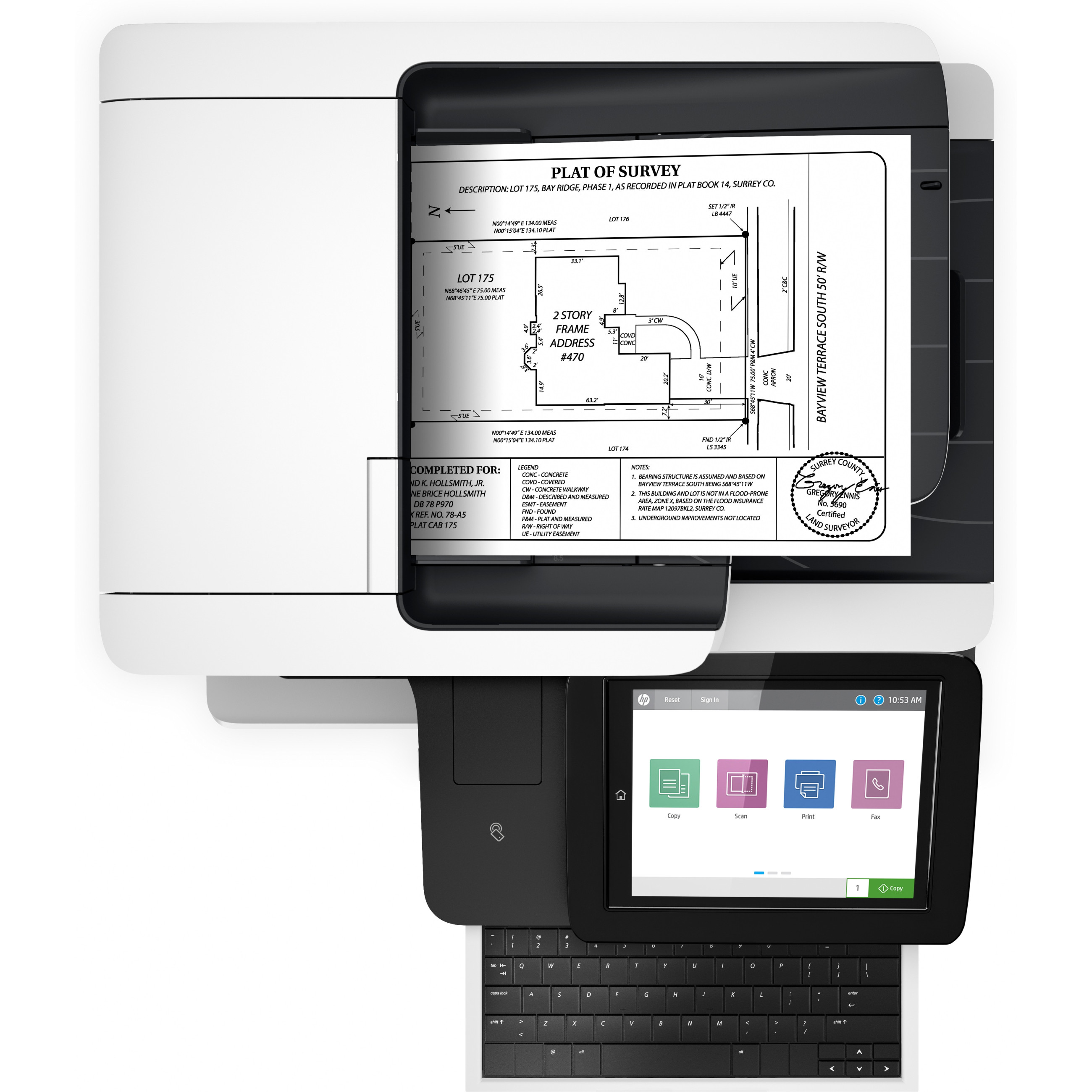 Višenamjenski pisač HP LASERJET ENTERPRISE FLOW M528Z MFP A4-5