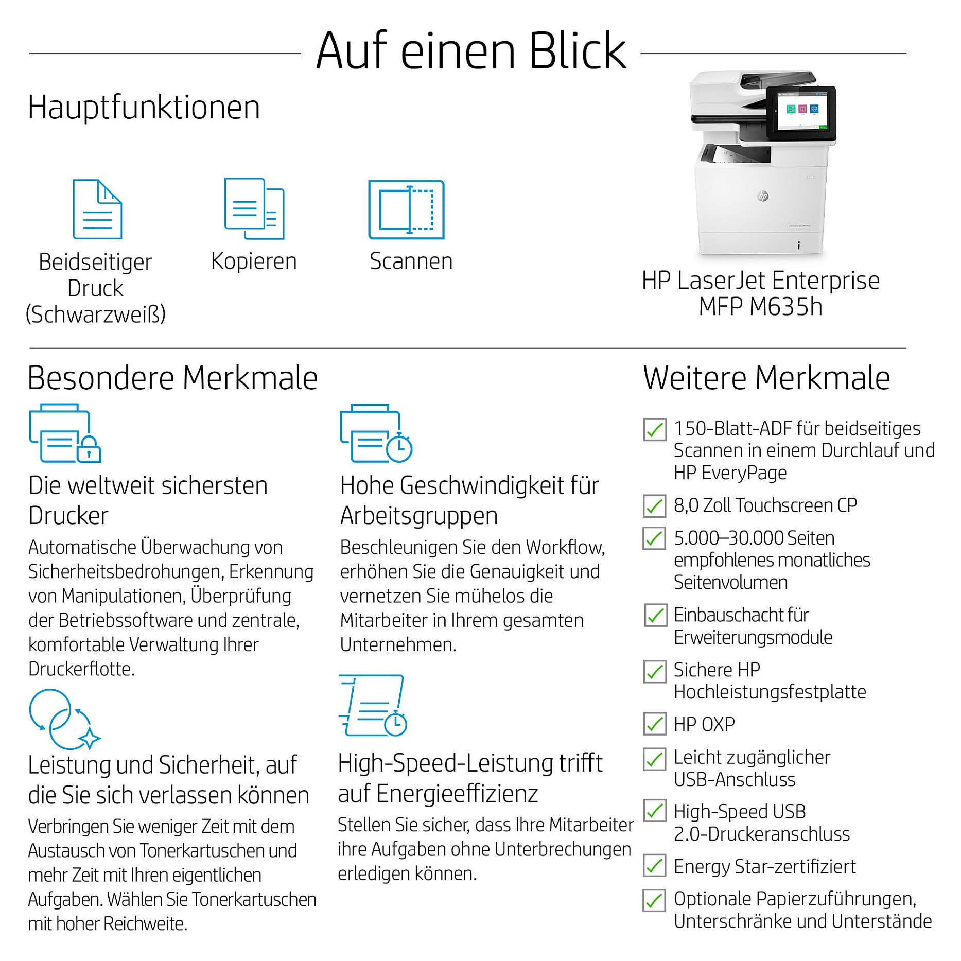 Pisač HP LaserJet Enterprise M635h MFP A4-9