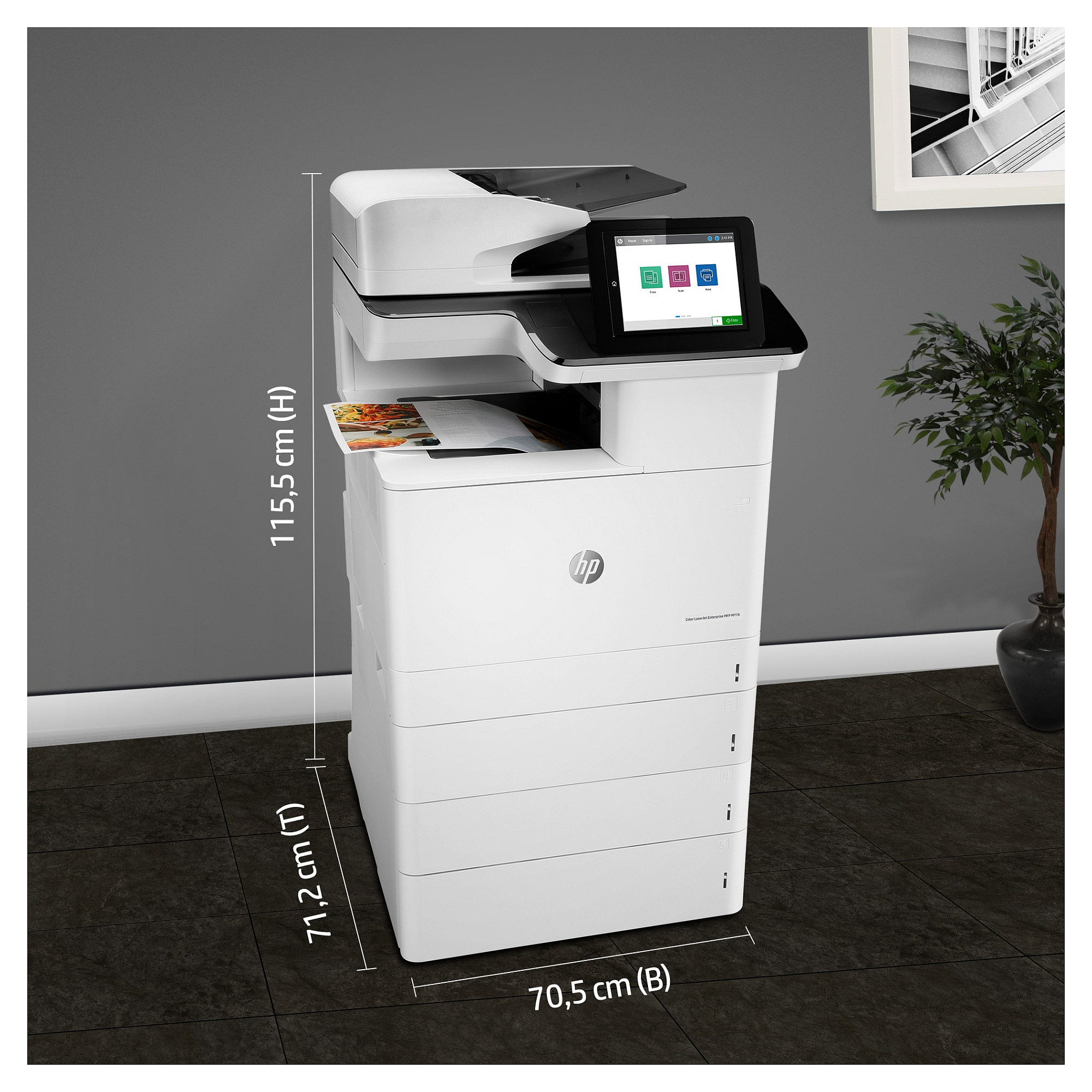 Višenamjenski pisač HP LaserJet Enterprise MFP M776dn (u boji)-9