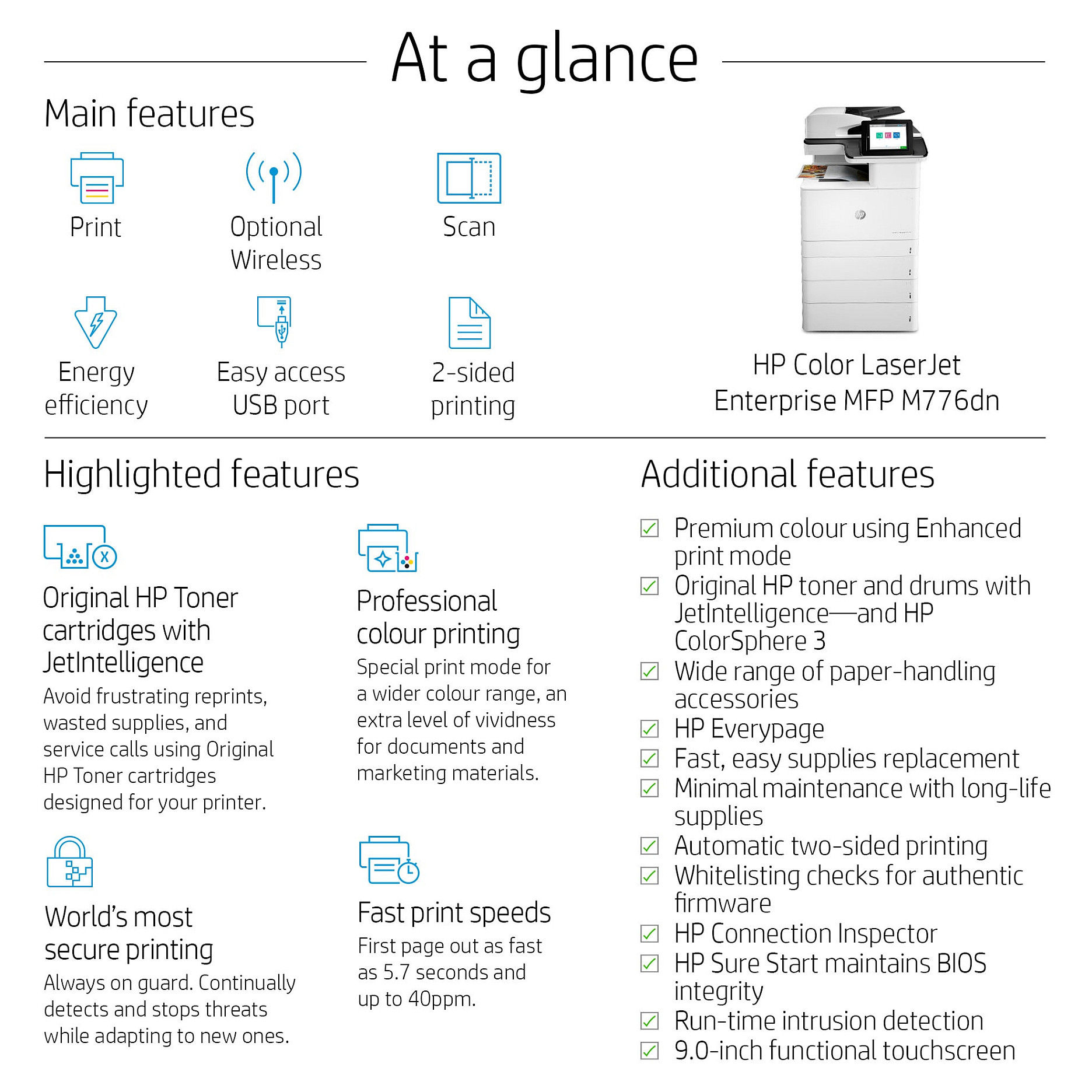 Višenamjenski pisač HP LaserJet Enterprise MFP M776dn (u boji)-23