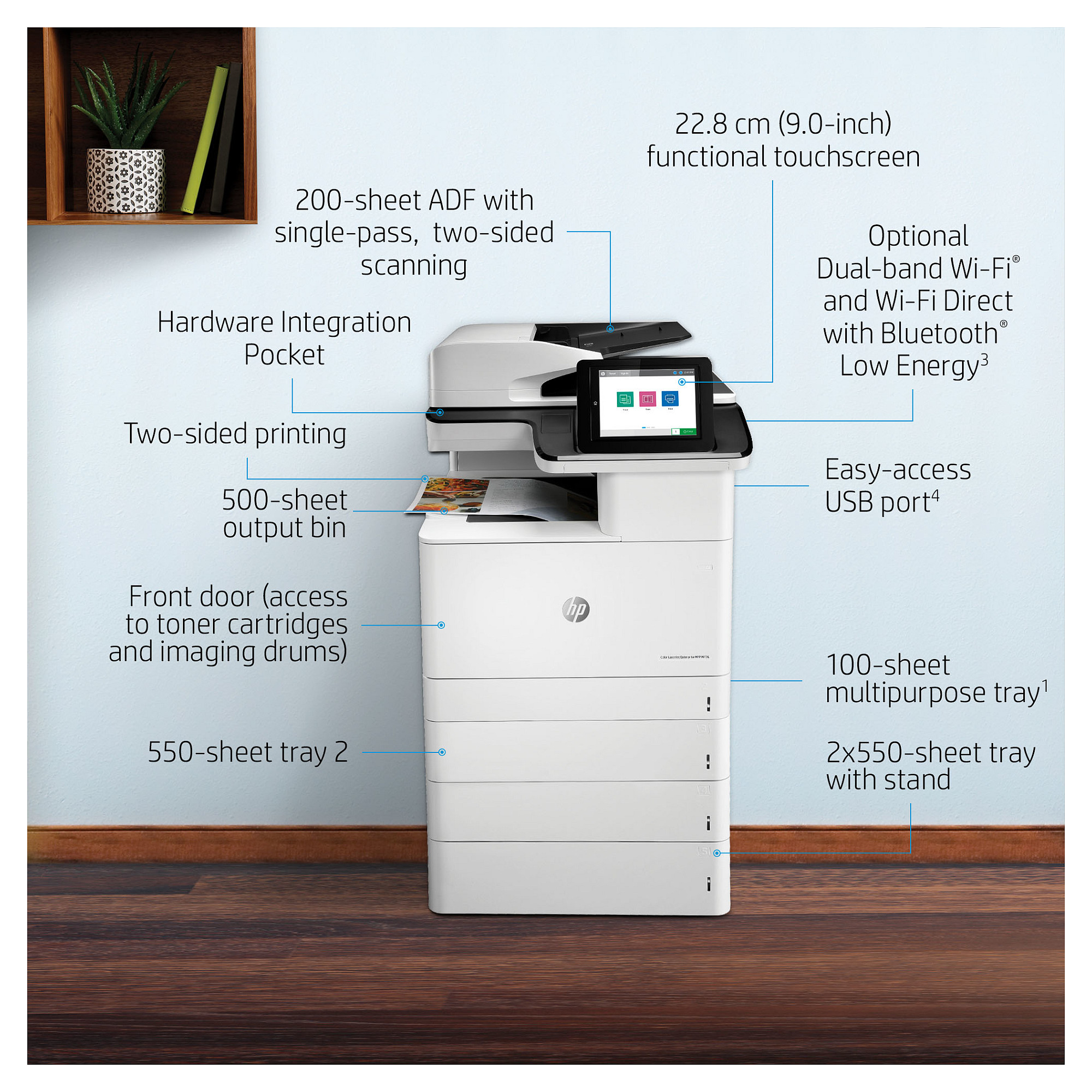 Višenamjenski pisač HP LaserJet Enterprise MFP M776dn (u boji)-25
