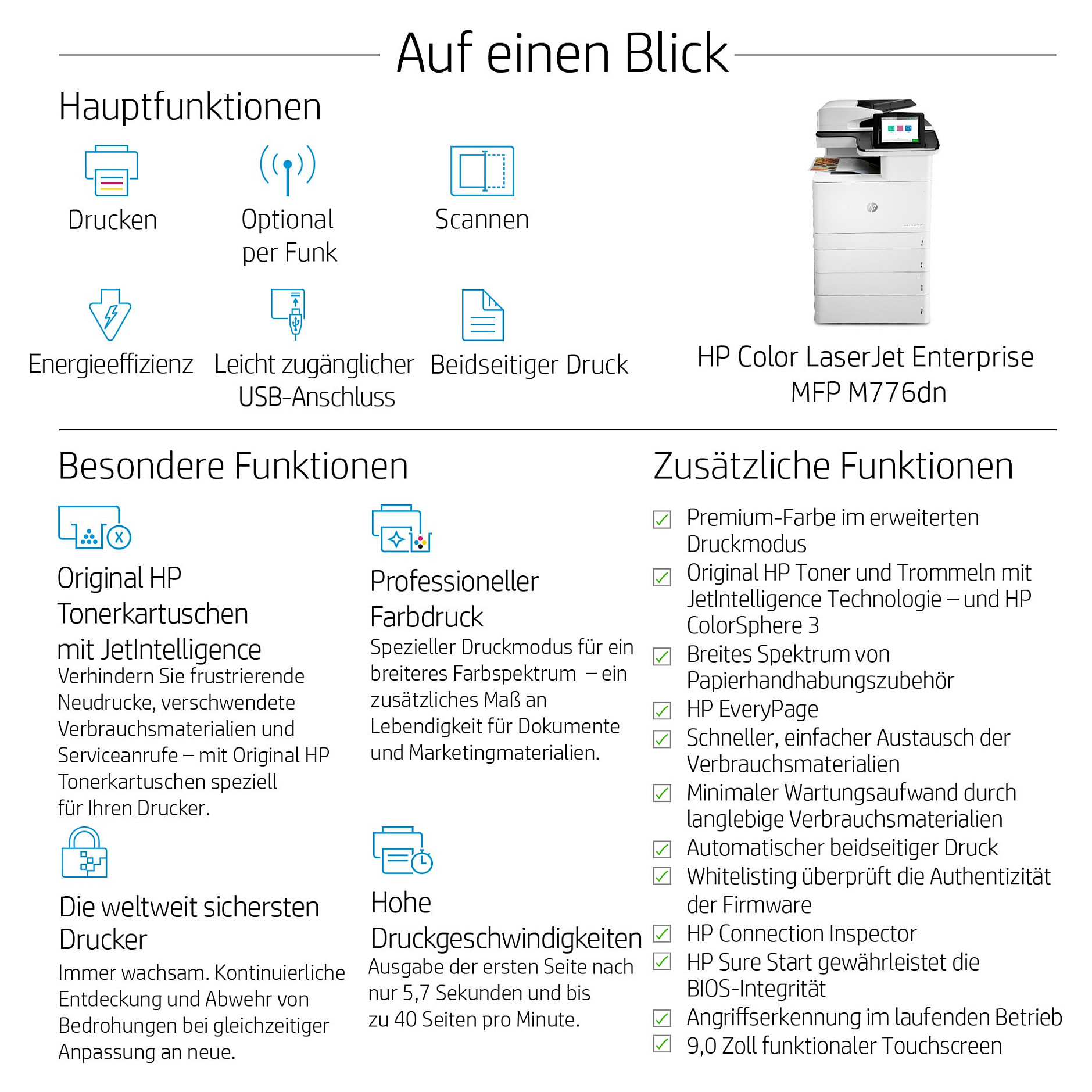 Višenamjenski pisač HP LaserJet Enterprise MFP M776dn (u boji)-14