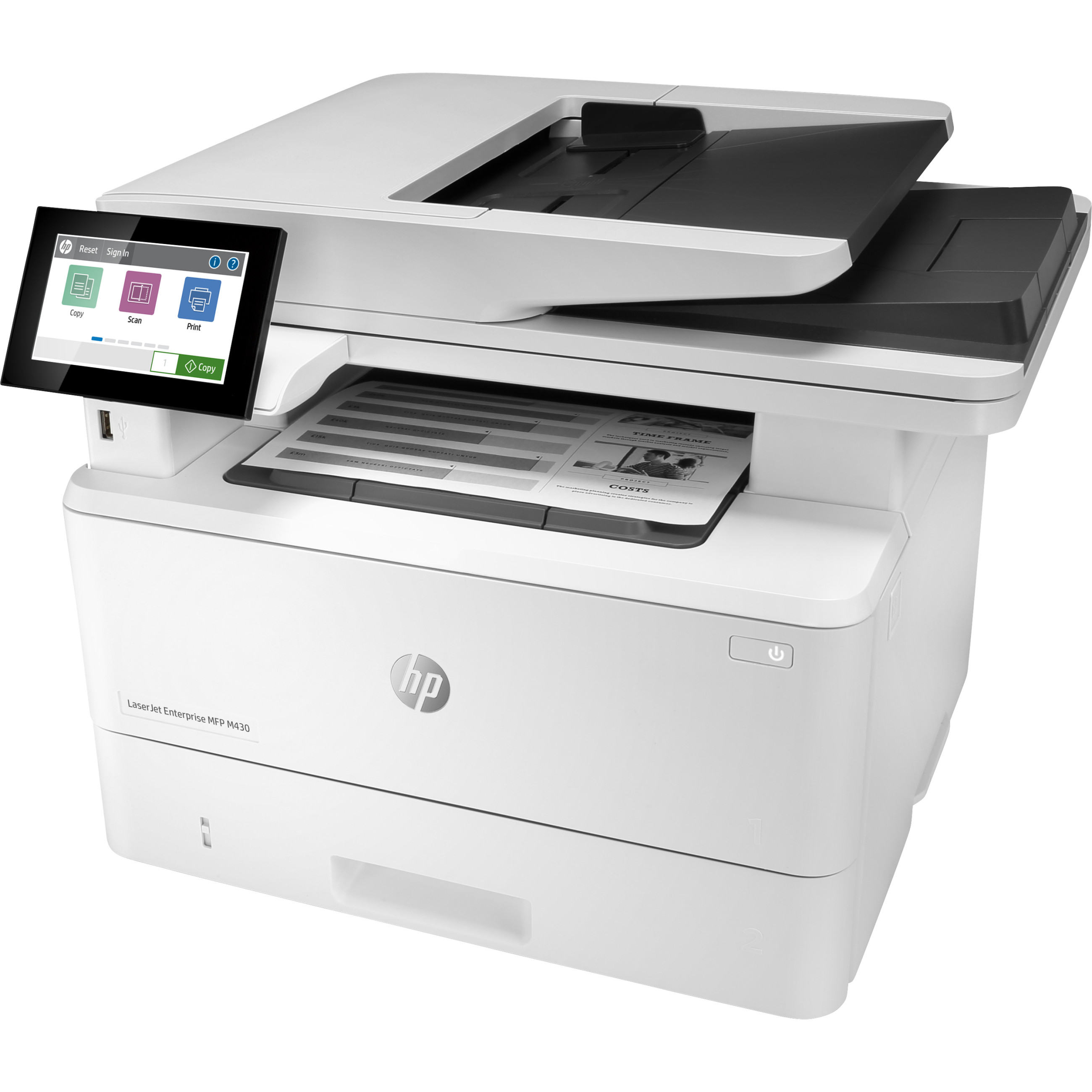 Višenamjenski pisač HP LASERJET ENTERPRISE MFP M430F (crna boja, funkcija ispisa, skeniranja, kopiranja i faksa, automatski obostrani ispis)-8