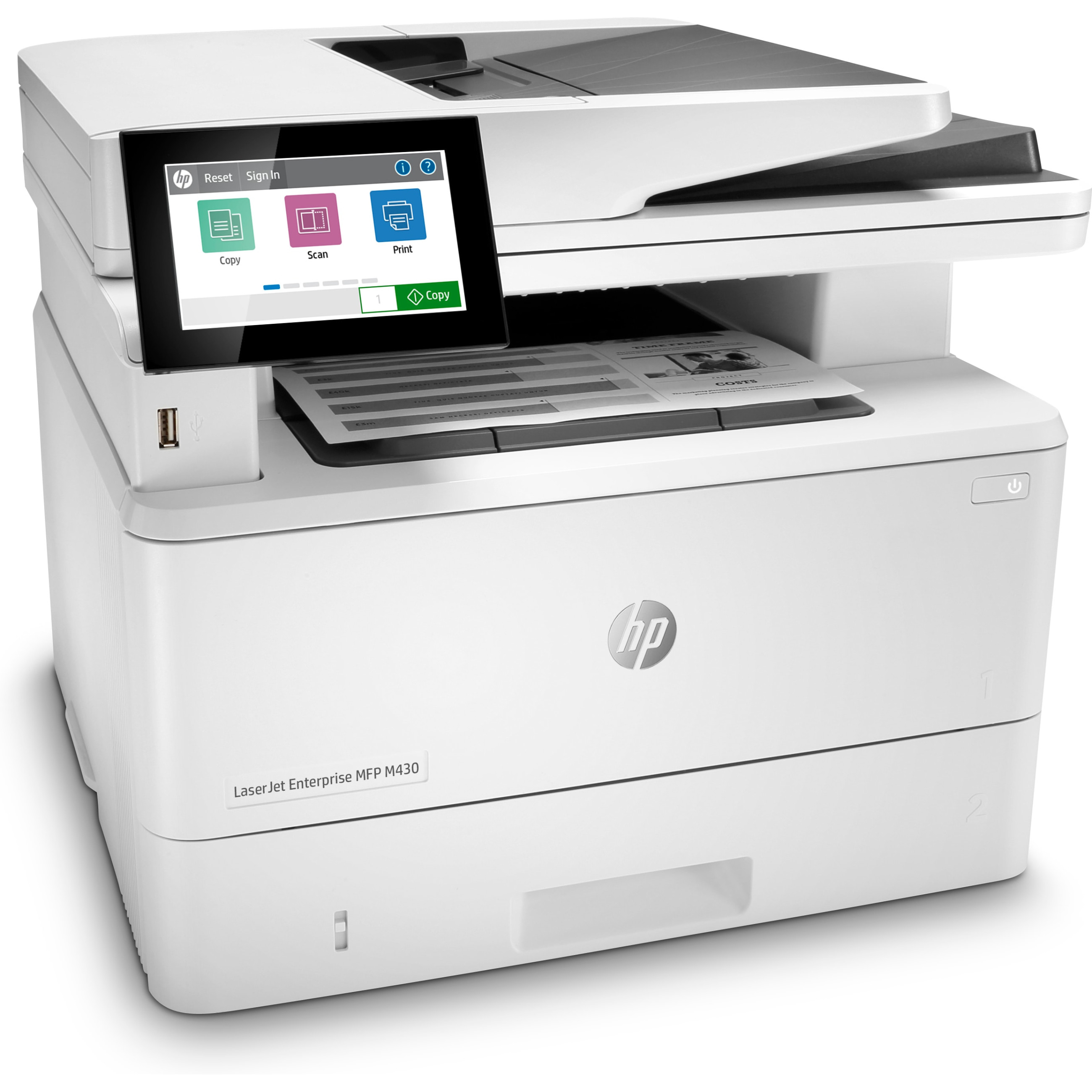 Višenamjenski pisač HP LASERJET ENTERPRISE MFP M430F (crna boja, funkcija ispisa, skeniranja, kopiranja i faksa, automatski obostrani ispis)-9