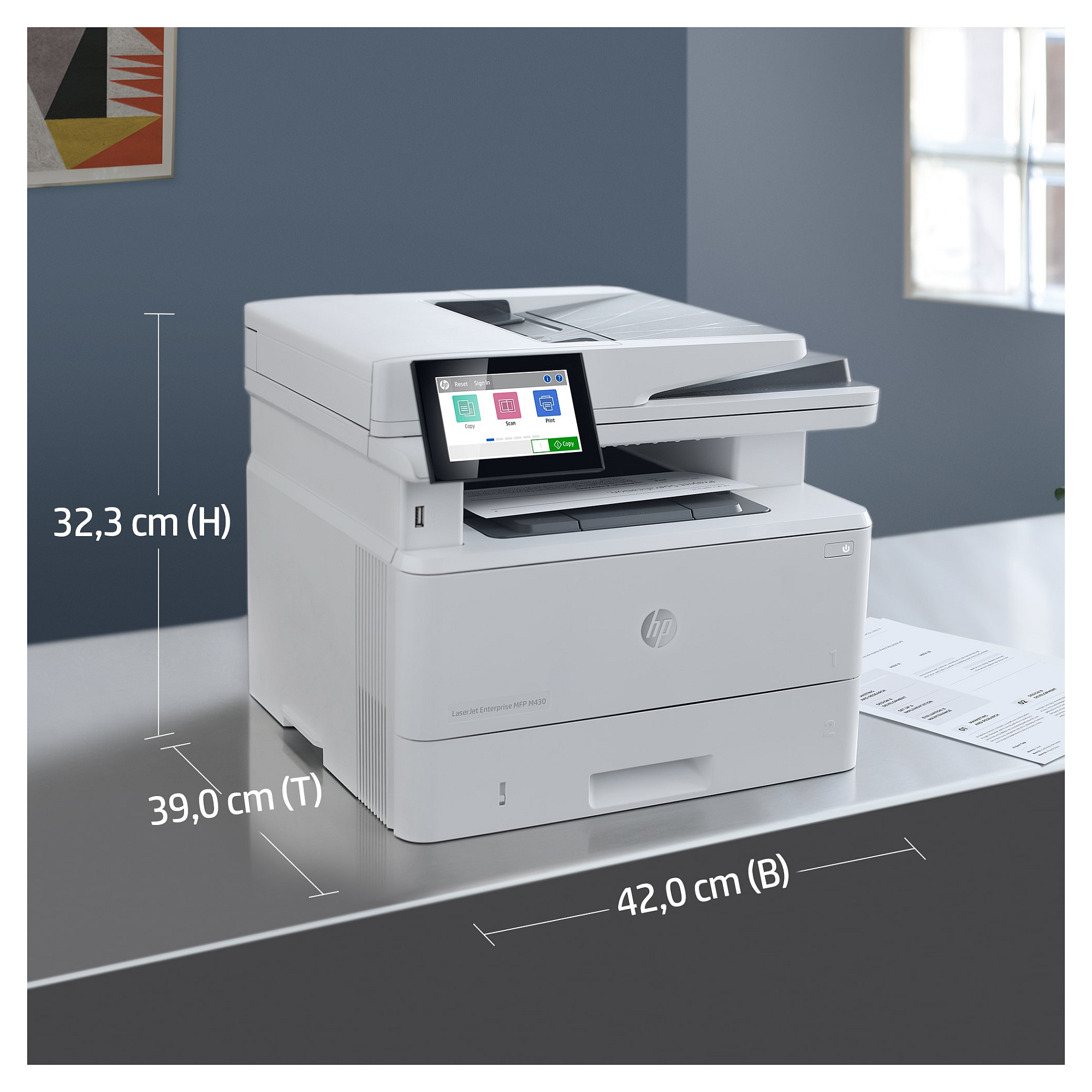 Višenamjenski pisač HP LASERJET ENTERPRISE MFP M430F (crna boja, funkcija ispisa, skeniranja, kopiranja i faksa, automatski obostrani ispis)-28