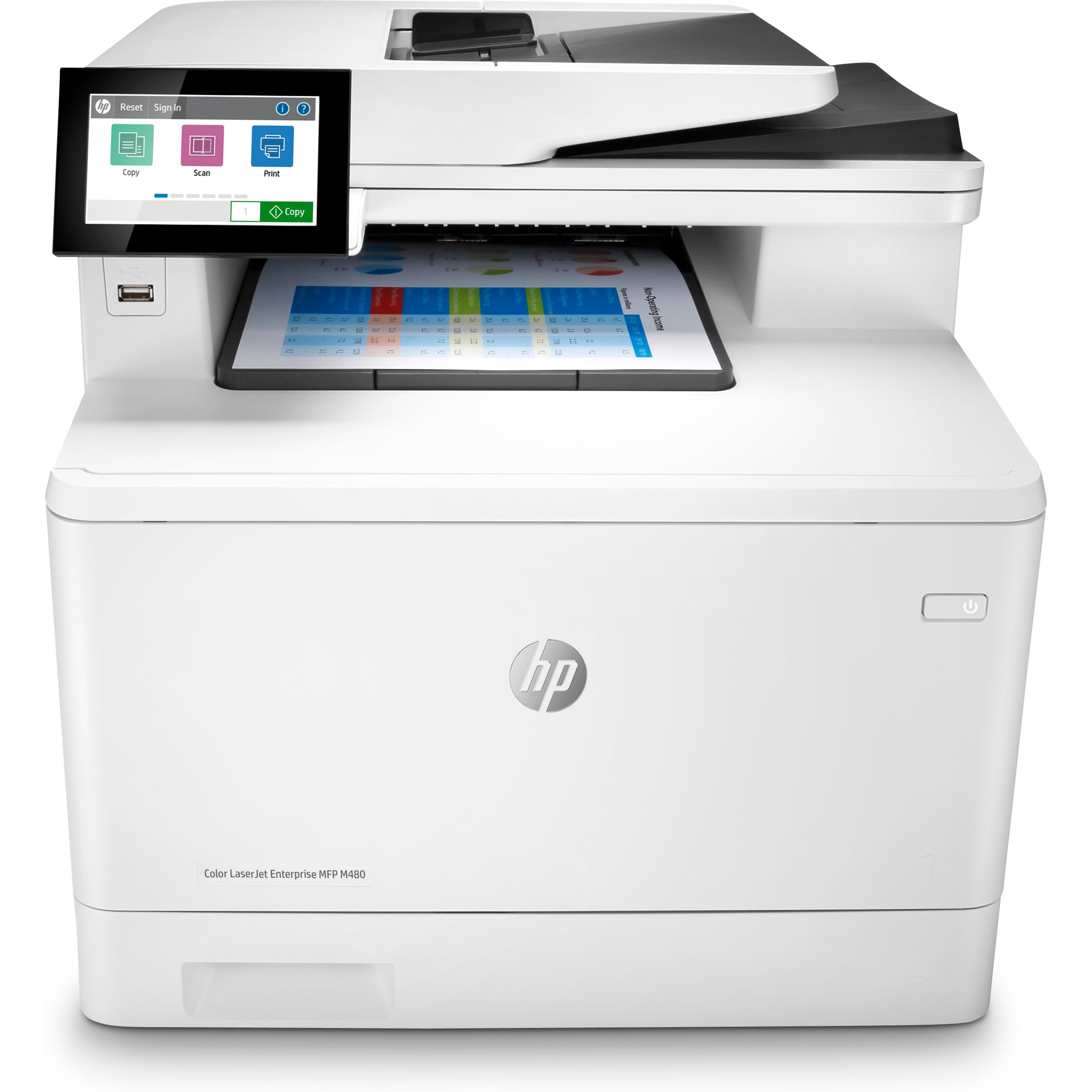 Višenamjenski pisač HP LaserJet Enterprise MFP M480f (laserski, u boji)-6