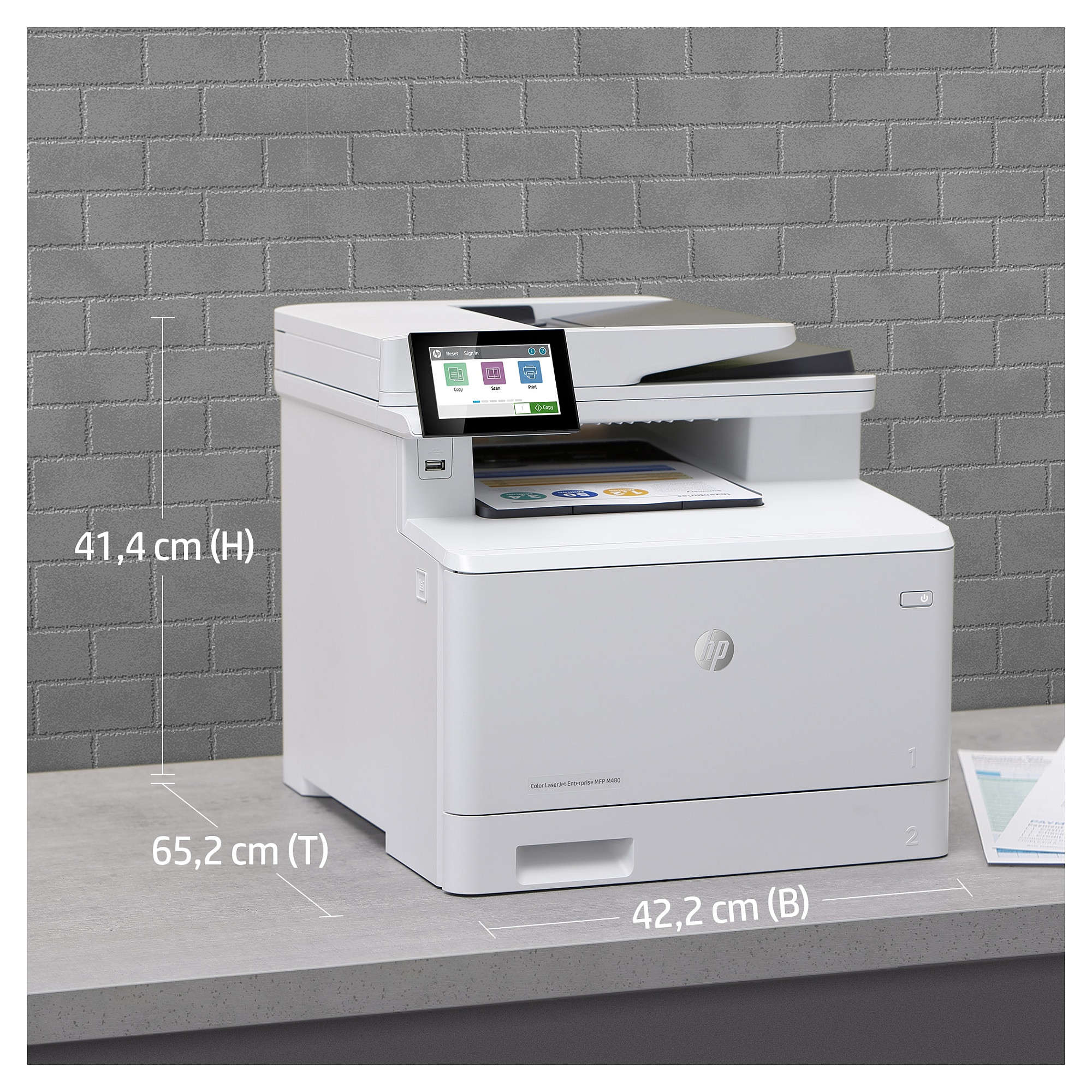 Višenamjenski pisač HP LaserJet Enterprise MFP M480f (laserski, u boji)-12