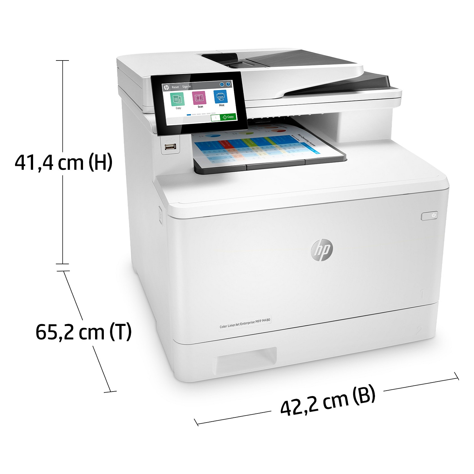 Višenamjenski pisač HP LaserJet Enterprise MFP M480f (laserski, u boji)-14