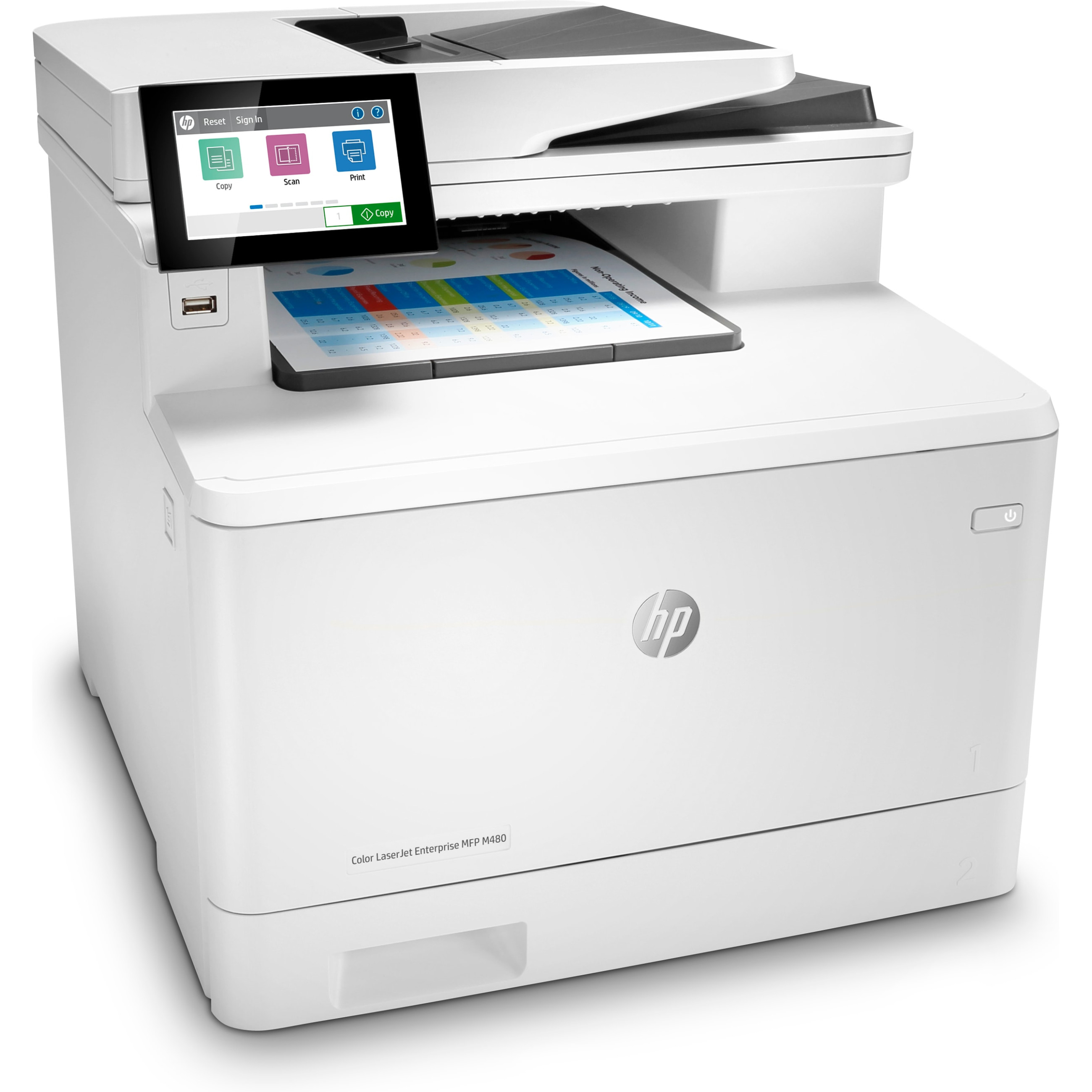 Višenamjenski pisač HP LaserJet Enterprise MFP M480f (laserski, u boji)-8