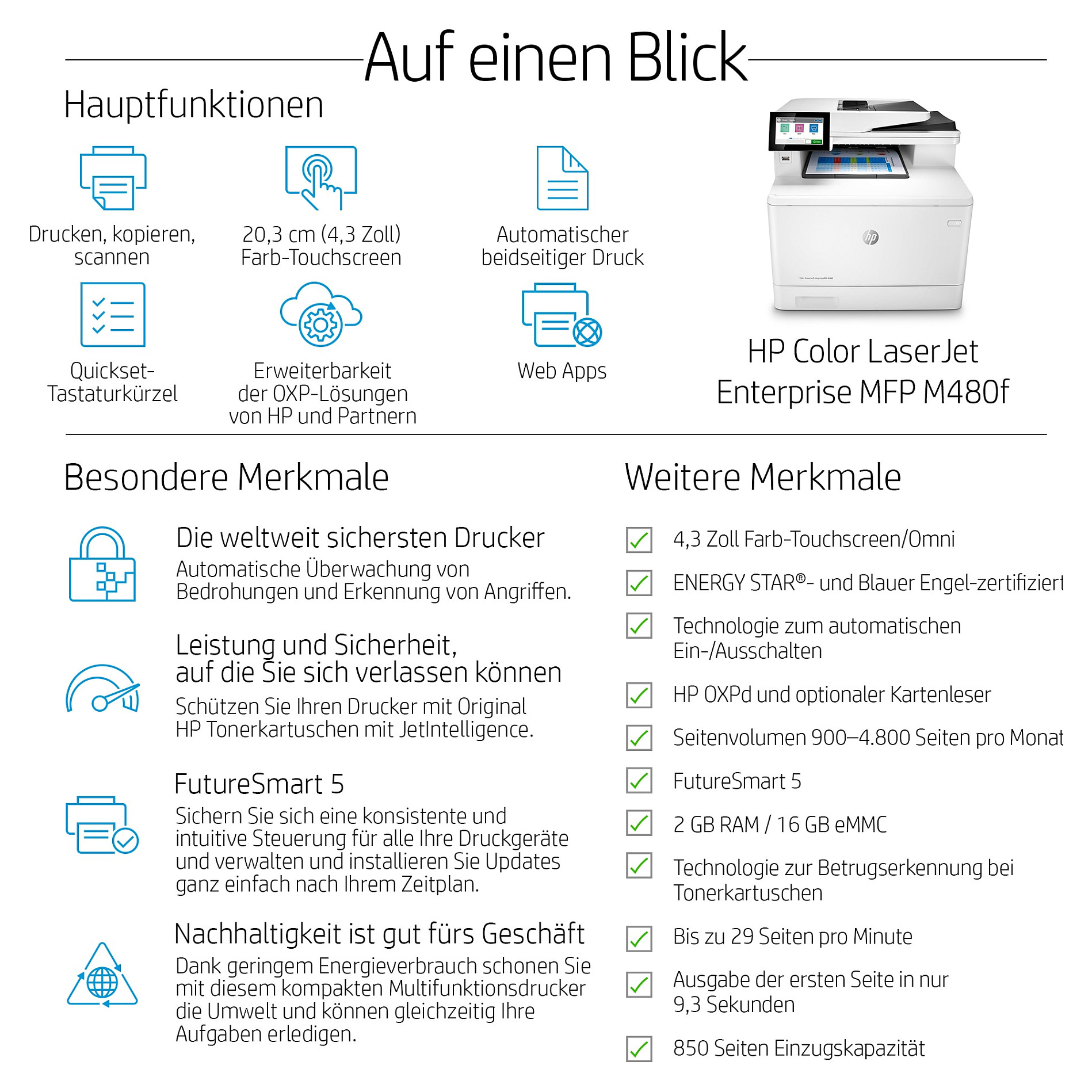 Višenamjenski pisač HP LaserJet Enterprise MFP M480f (laserski, u boji)-22