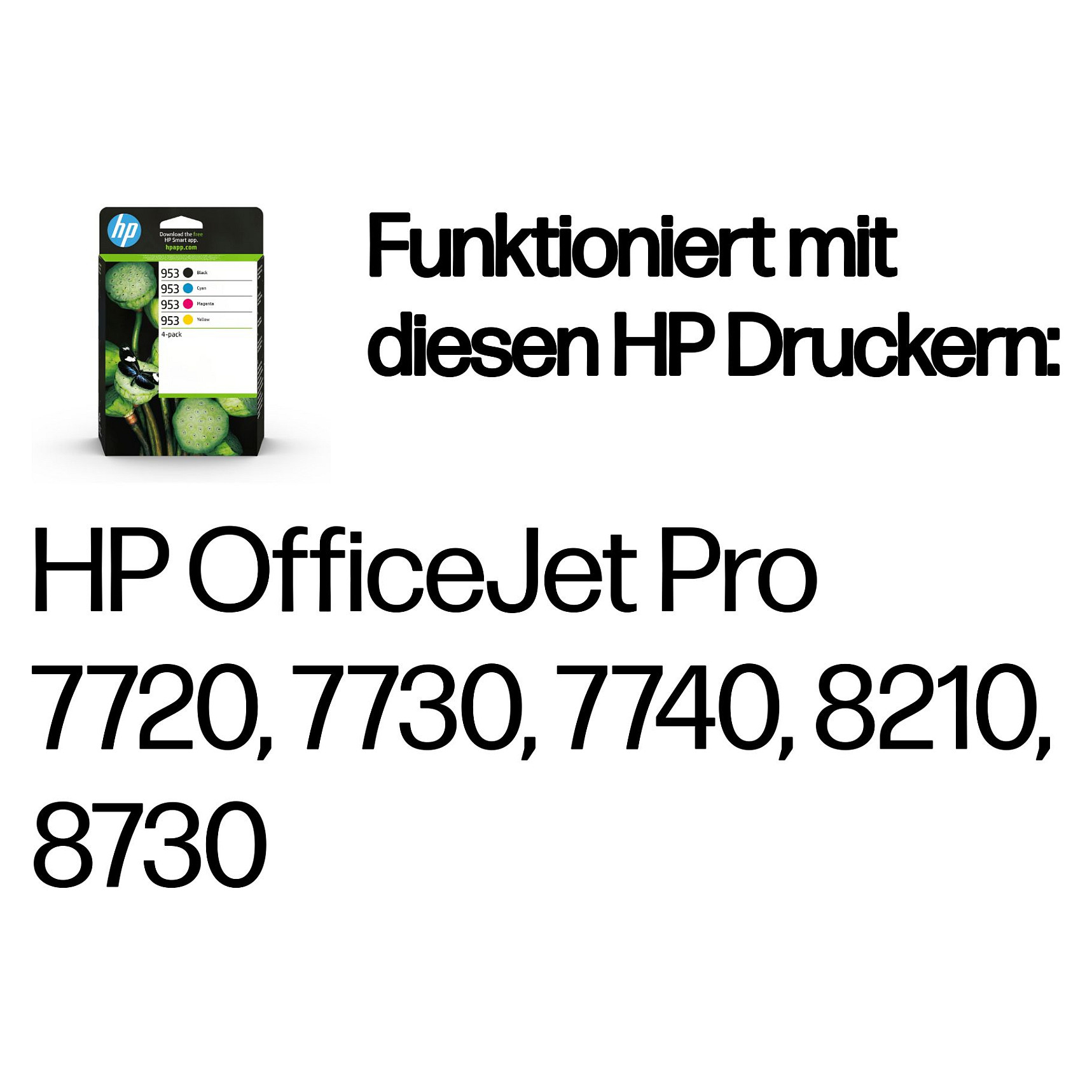 HP 953 - 4-pack - crna, yellow, cyan, magenta - original - ink cartridge-2