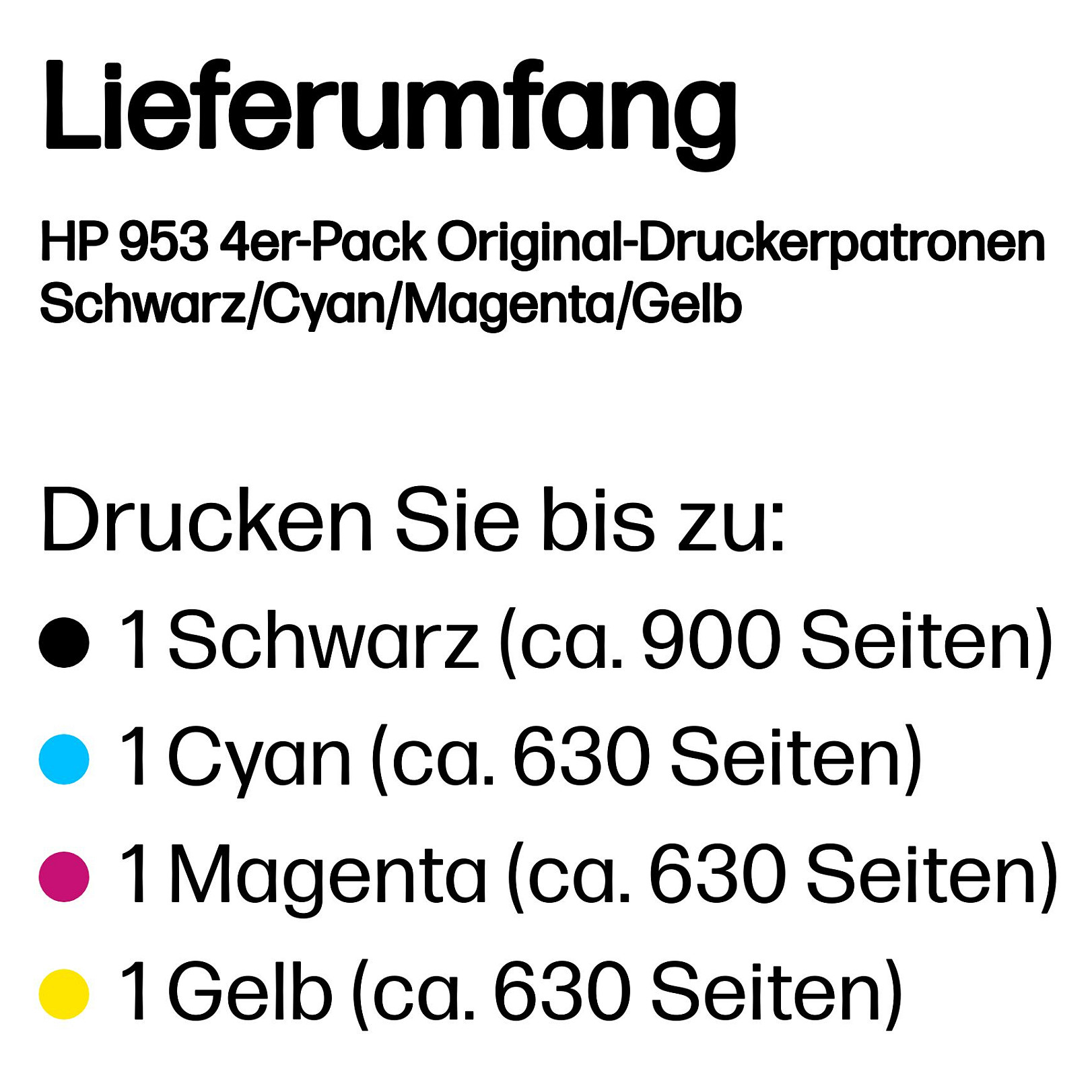 HP 953 - 4-pack - crna, yellow, cyan, magenta - original - ink cartridge-3