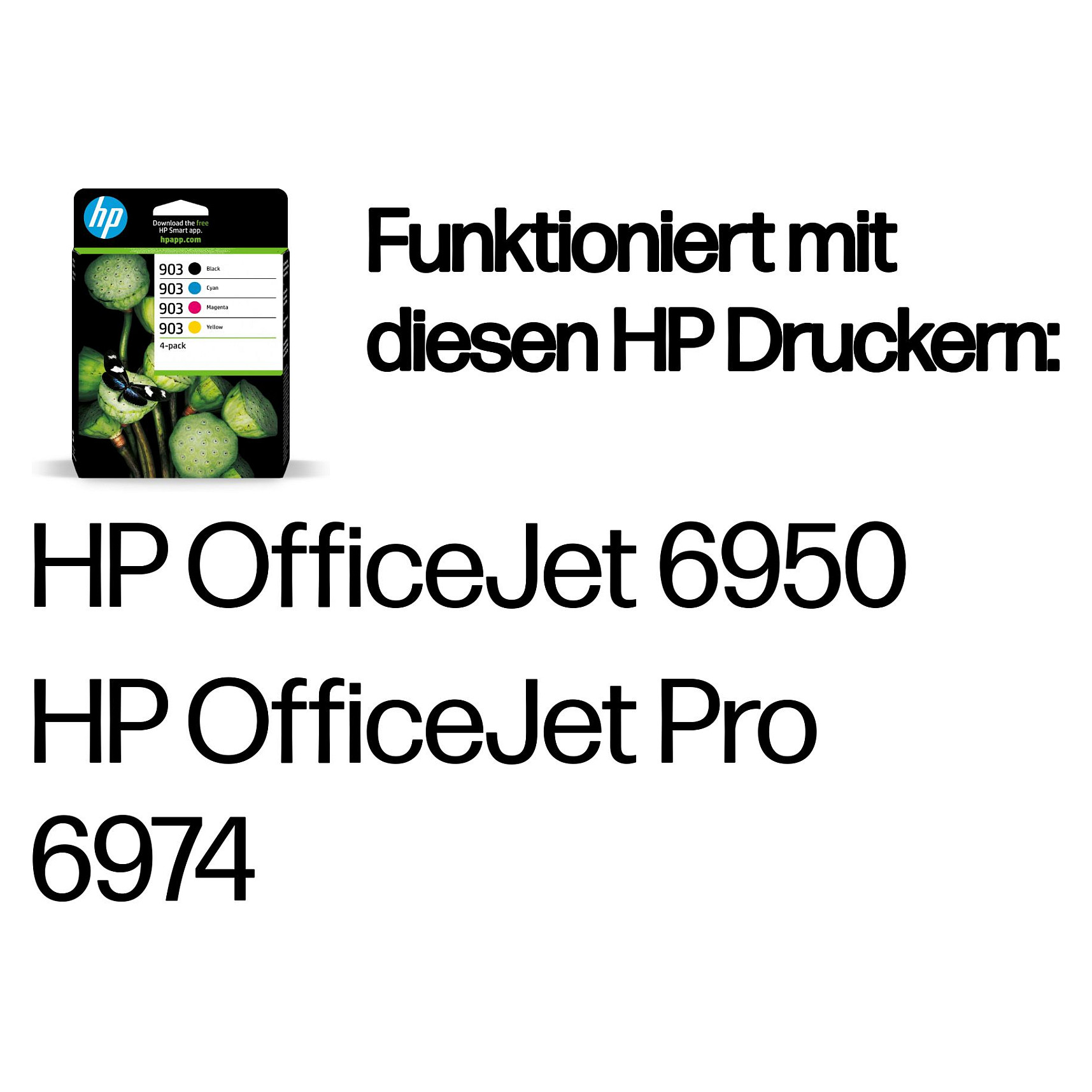 HP 903 - 4-pack - crna, yellow, cyan, magenta - original - ink cartridge-2