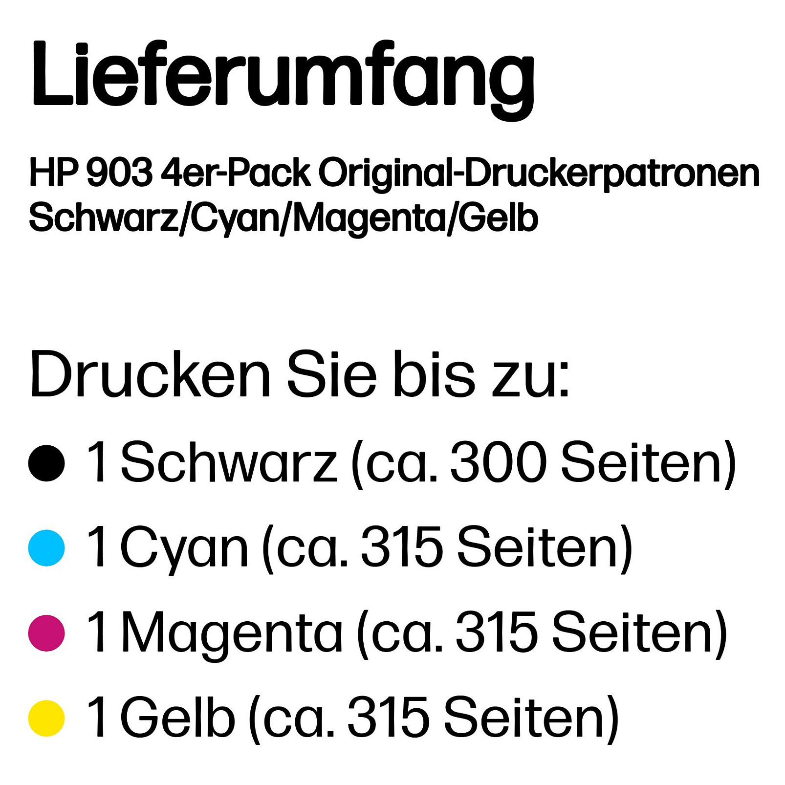 HP 903 - 4-pack - crna, yellow, cyan, magenta - original - ink cartridge-3