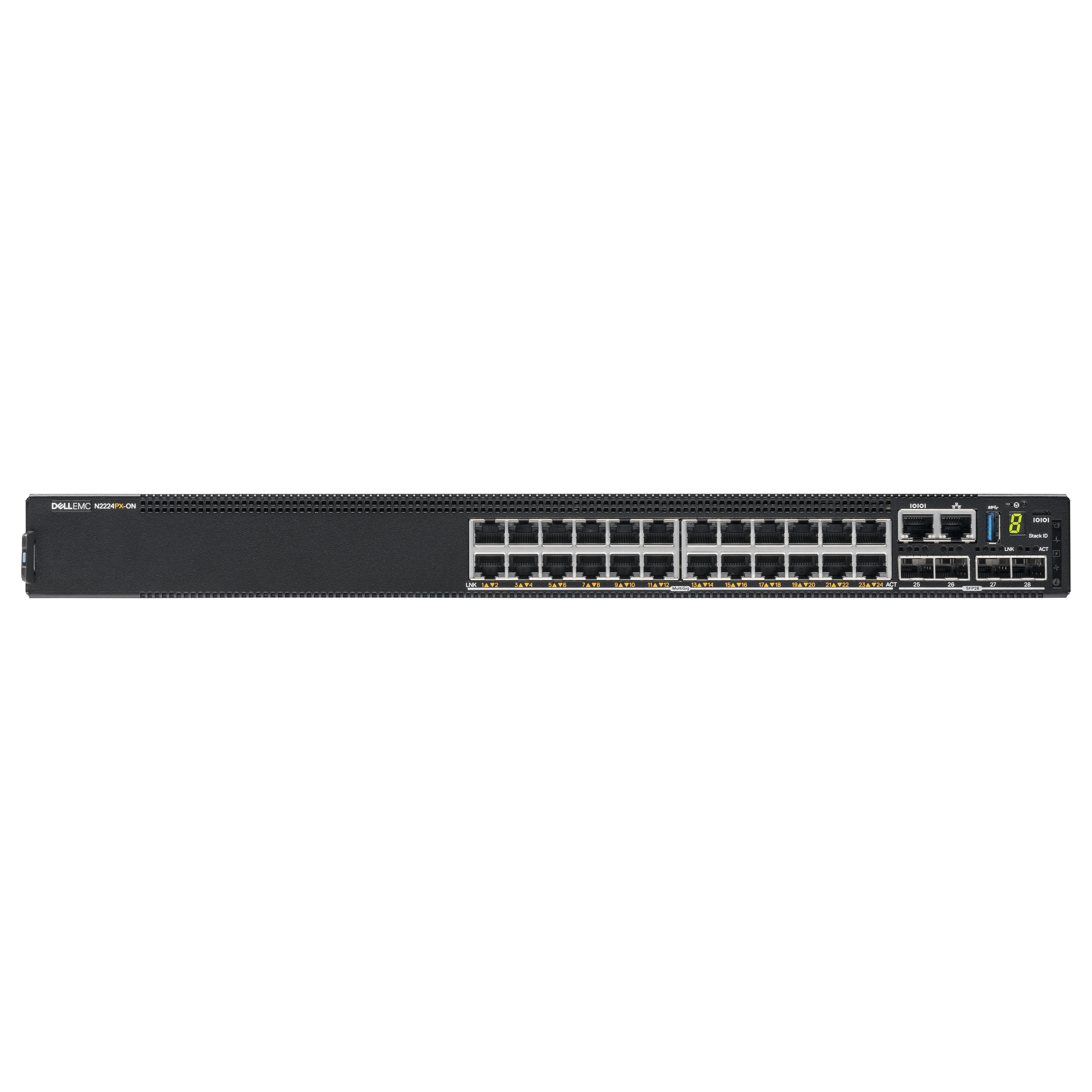 Preklopnik DELL EMC PowerSwitch N2200-ON Series N2224PX-ON (24 priključka, upravljani, za montažu na stalak) crni-1