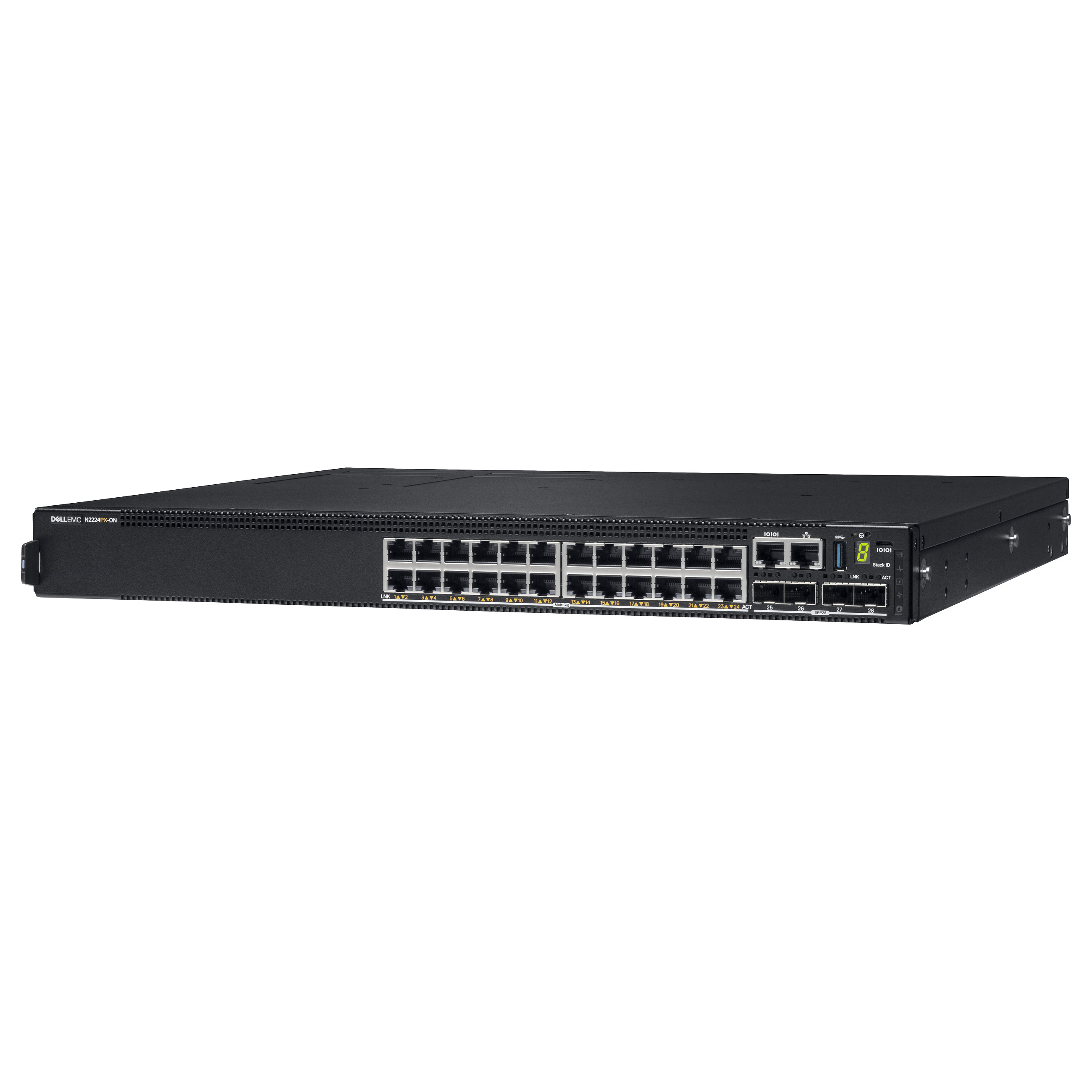 Preklopnik DELL EMC PowerSwitch N2200-ON Series N2224PX-ON (24 priključka, upravljani, za montažu na stalak) crni-2