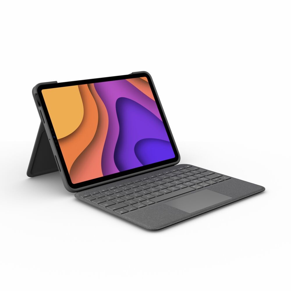 Tipkovnica LOGITECH Folio Touch s futrolom i trackpadom, QWERTZ, njemački, oxford siva – internacionalna non HR tipkovnica-5