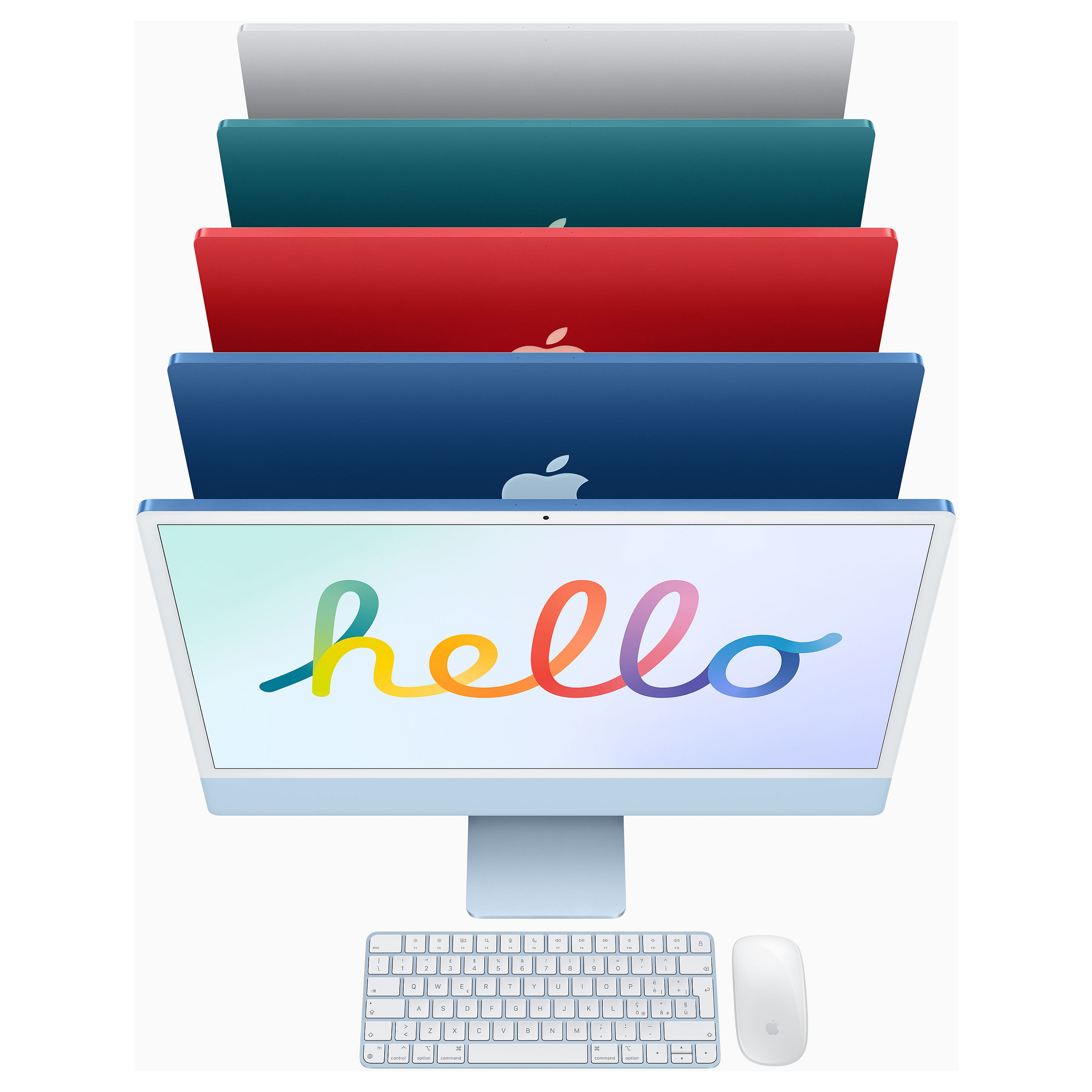 AIO računalo APPLE iMac (24" Retina 4.5K, Apple M1, 8GB RAM, 256GB SSD, 7-core GPU, macOS, roza) - MJV73CR/A-9