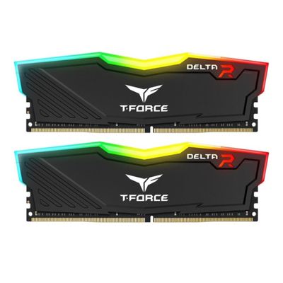 Memorijski modul T-FORCE DELTA RGB (DDR4, kit, 16GB: 2 x 8GB, DIMM 288-pin, 3600 MHz / PC4-28800, nebaferirano)-1