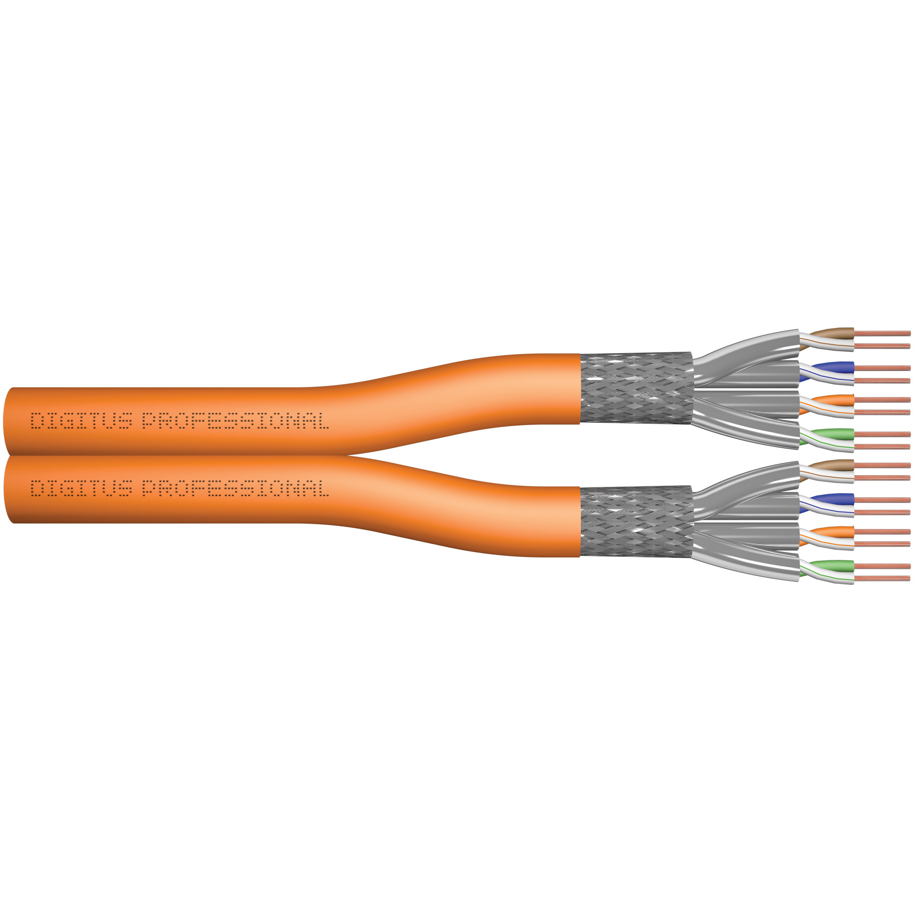Kabel za opskrbu DIGITUS Professional (100 m, RAL 2000) narančasta-1