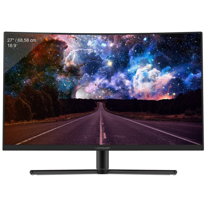 Monitor LC Power LC-M27-FHD-240-C (27" VA, 240Hz, 1920 x 1080 FHD, zakrivljeni, gaming crni)-1