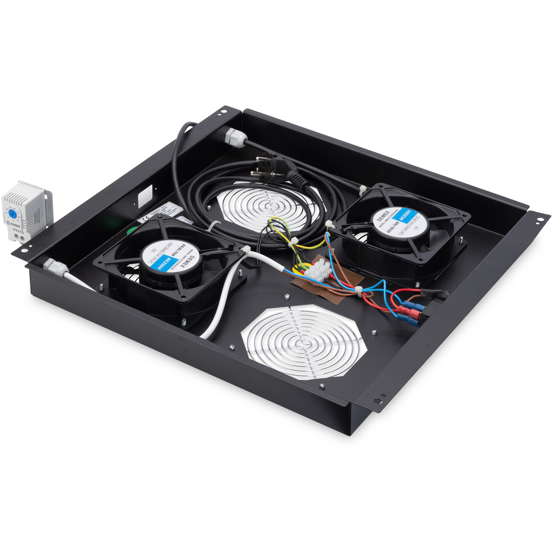Poklopac s ventilatorima za kučište DIGITUS DN-19 FAN-2-2