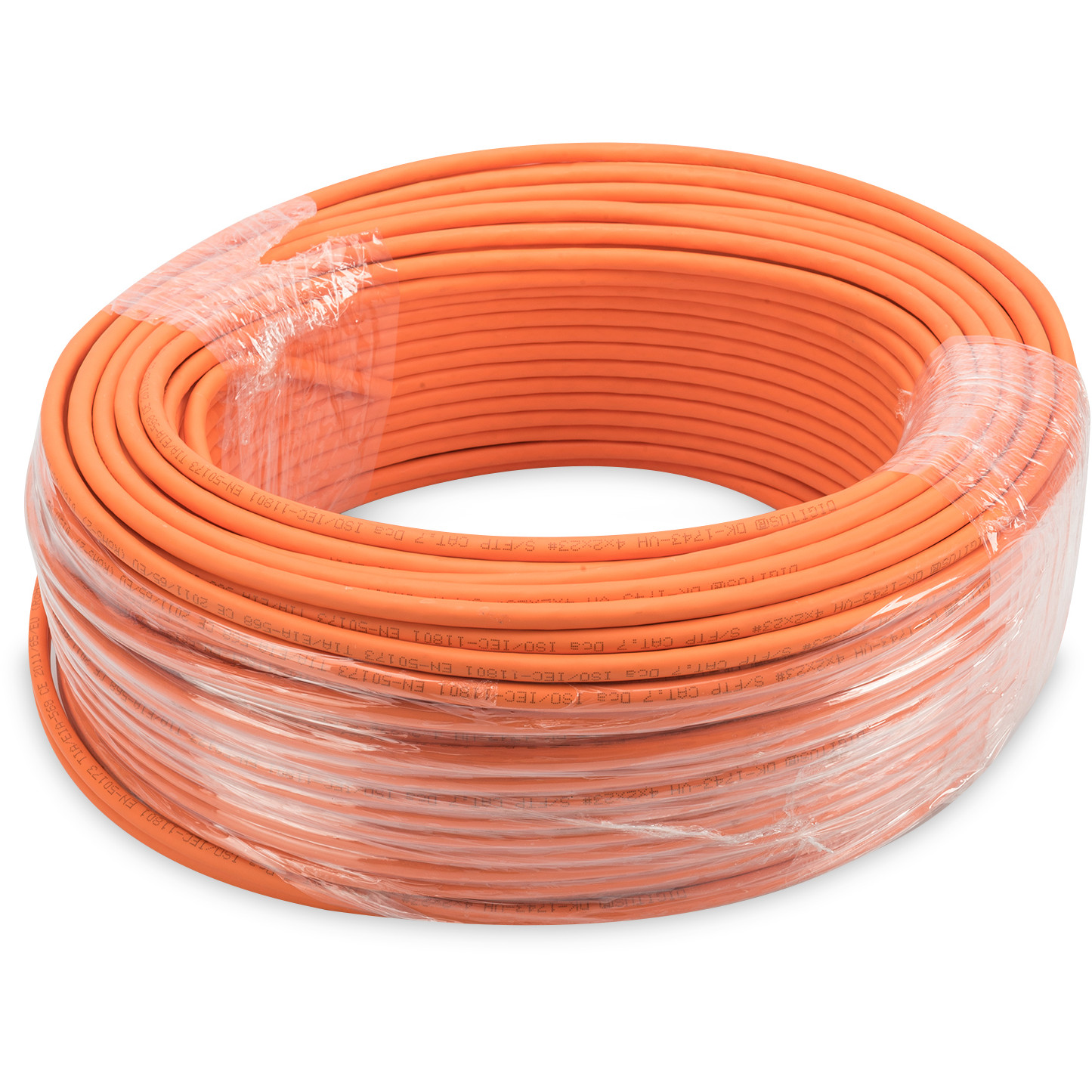 Digitus Cat.7 S/FTP instalacijski kabel (100 m, S/FTP, Dca-s1a d1 a1, LSZH, narančasta boja)-2