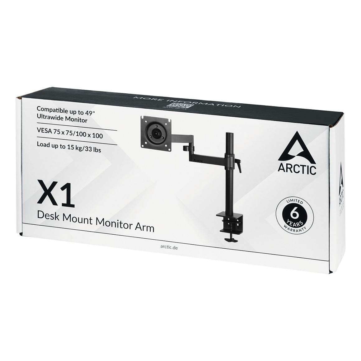 Komplet za montažu ARCTIC X1 (za monitor) mat crna-7