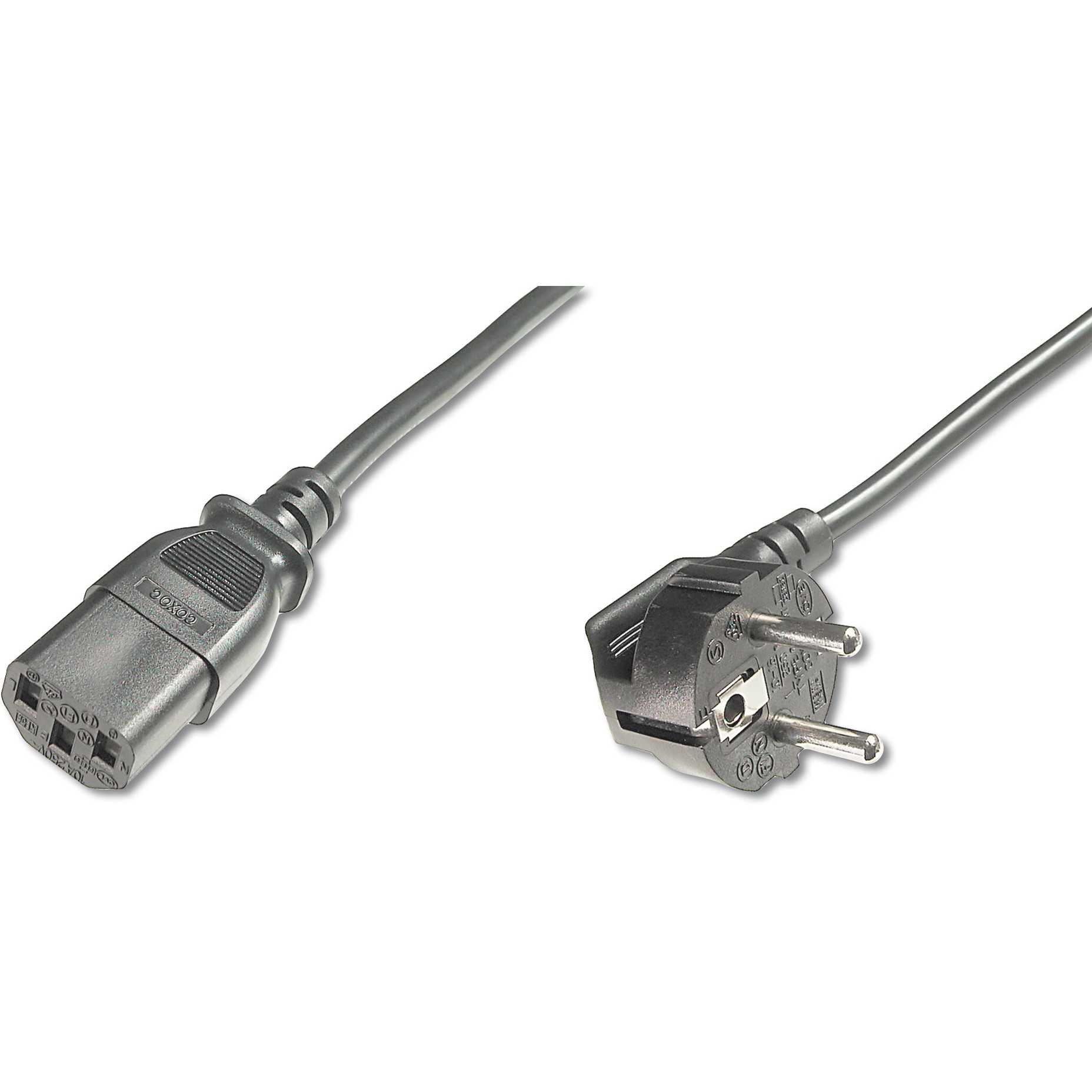 Kabel za napajanje DIGITUS (CEE 7/7 (tip-F)(CEE 7/7) utikač/IEC C13 utičnica, 75 cm)-1