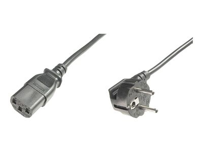 Kabel za napajanje DIGITUS (CEE 7/7 tip-F, CEE 7/7 utikač / IEC C13 utičnica, 2,5 m)