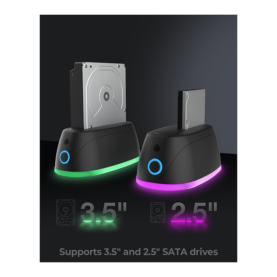RaidSonic ICY BOX Docking Station IB-1124L-C3 - SATA HDD 6Gb/s - USB 3.0-5