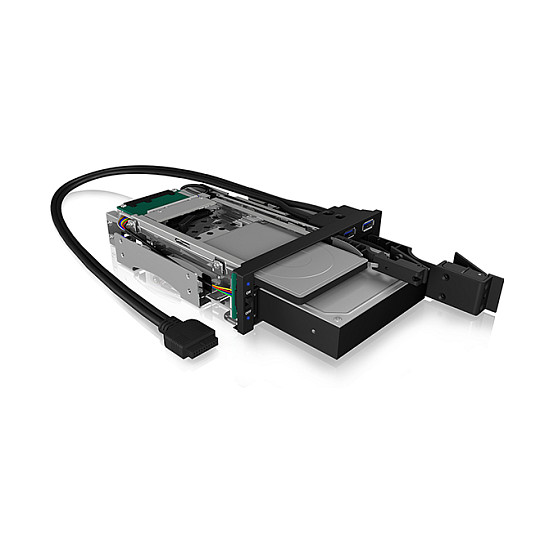 Ladica za diskove ICY BOX IB-174SSK-U za 5.25" utor (1x 2.5" + 1x 3.5" SATA)-9