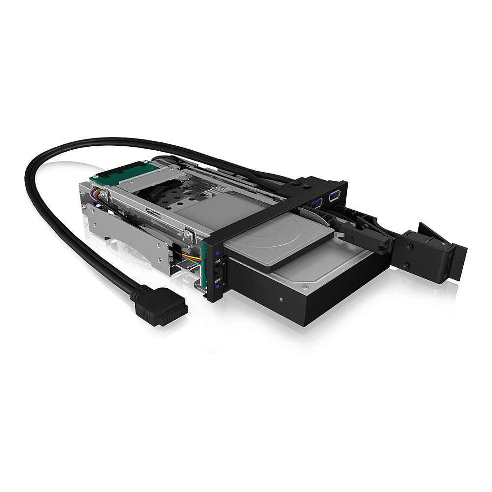 Ladica za diskove ICY BOX IB-174SSK-U za 5.25" utor (1x 2.5" + 1x 3.5" SATA)-13