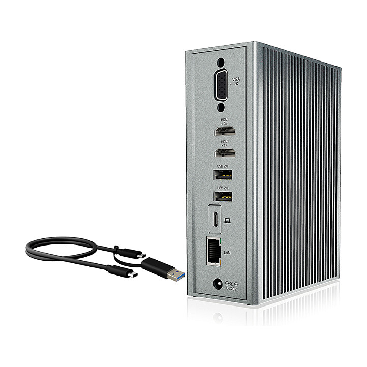 Docking stanica ICY BOX IB-DK2262AC, USB-C, 100W PD-16