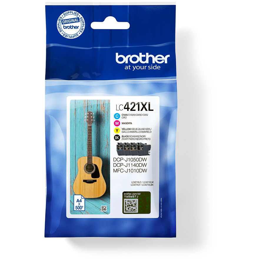 Patrone s tintom BROTHER LC421XL (original, XL kapacitet - crna, žuta, cijan, magenta)-2