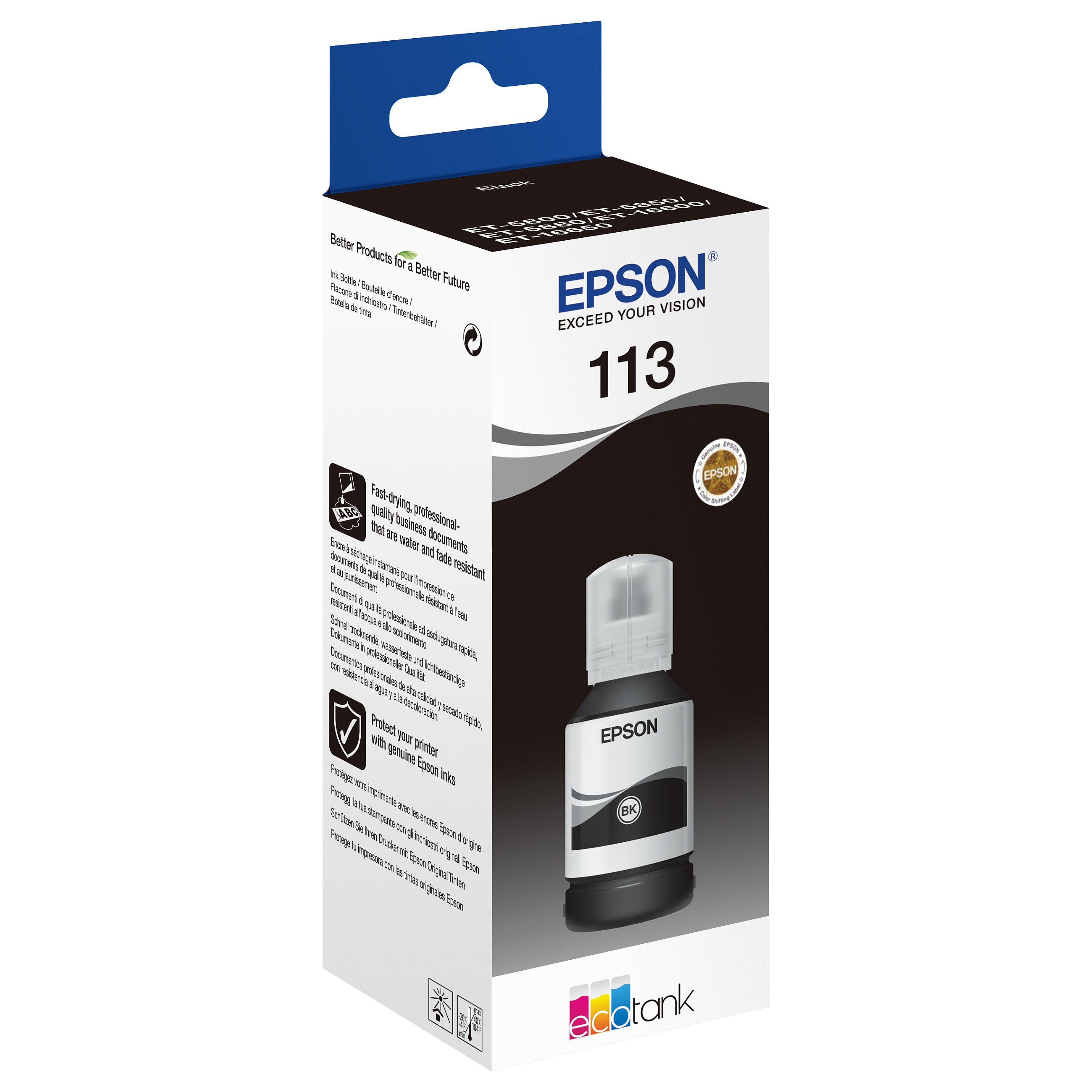 Tinta EPSON EcoTank 113 (original) crna-2