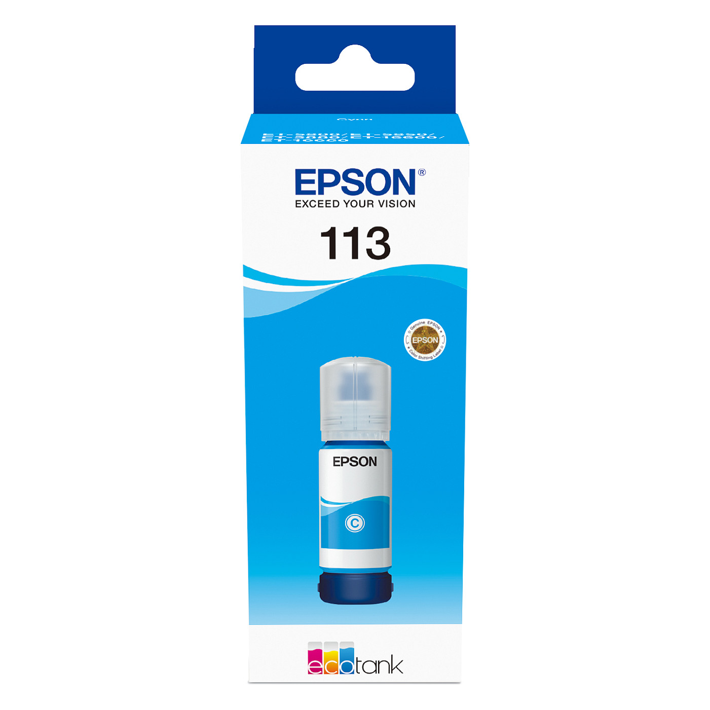 Tinta EPSON EcoTank 113 (original, za punjenje) cijan-0