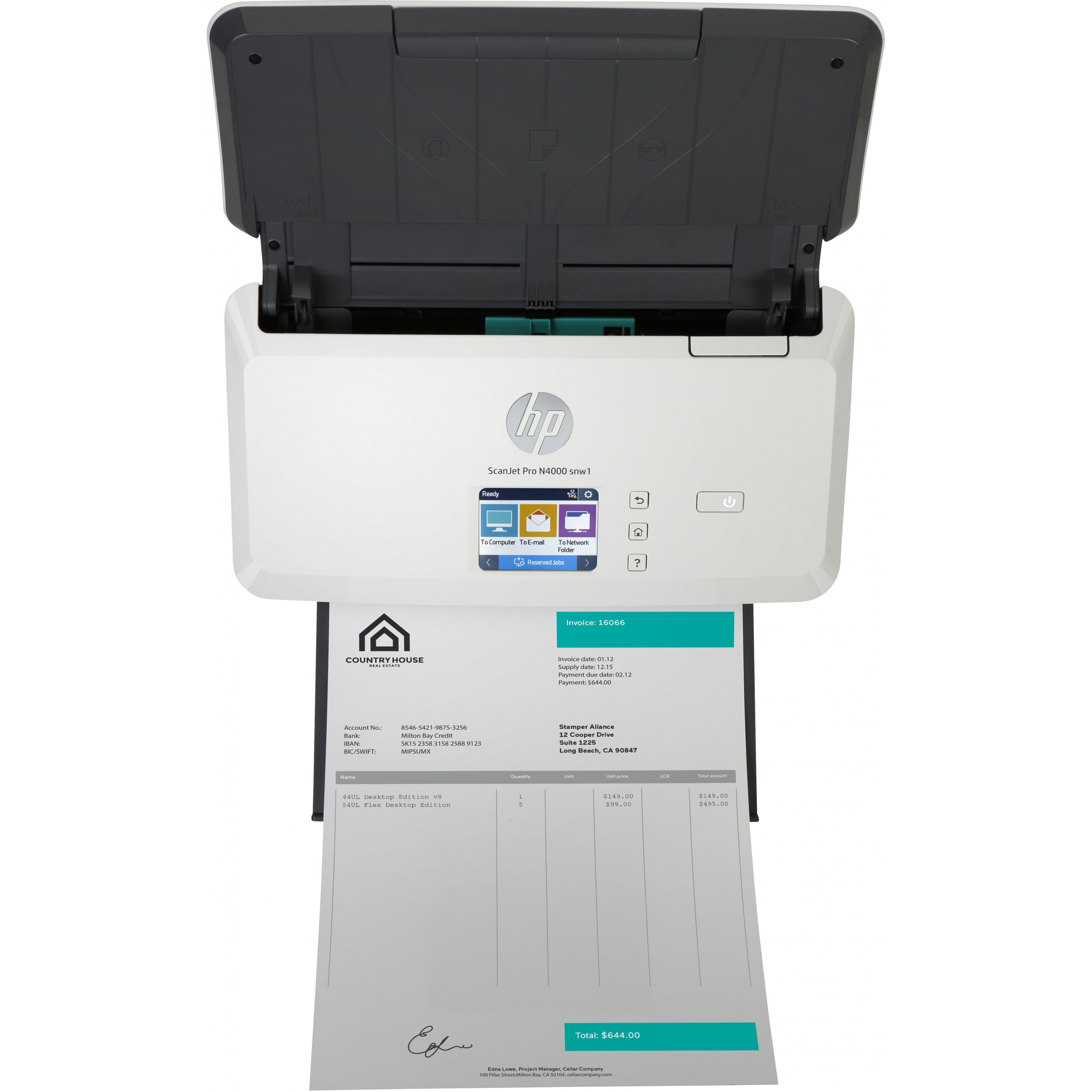 Skener za dokumente HP Scanjet Pro N4000 (DIN A4)-11