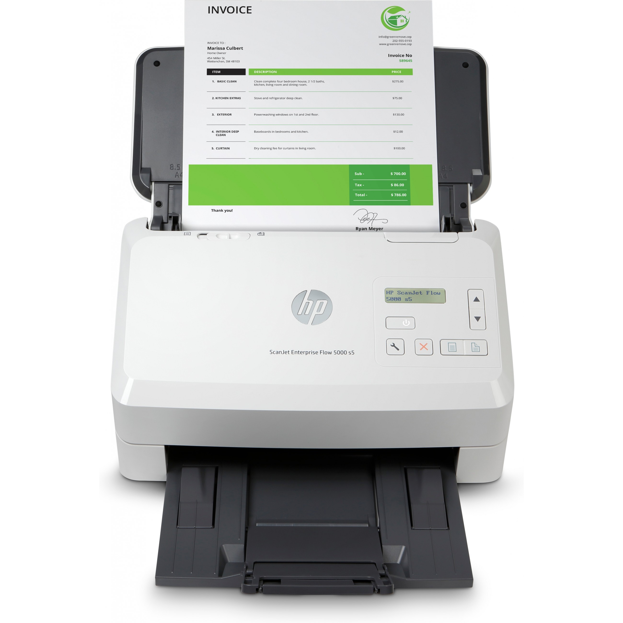 Skener za dokumente HP ScanJet Enterprise Flow 5000 s5 (stolni, USB 3.0)-4